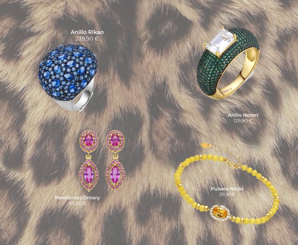 El ‘animal print’ es tendencia y llévalo con nuestras joyas de la colección Brillo Nocturno.