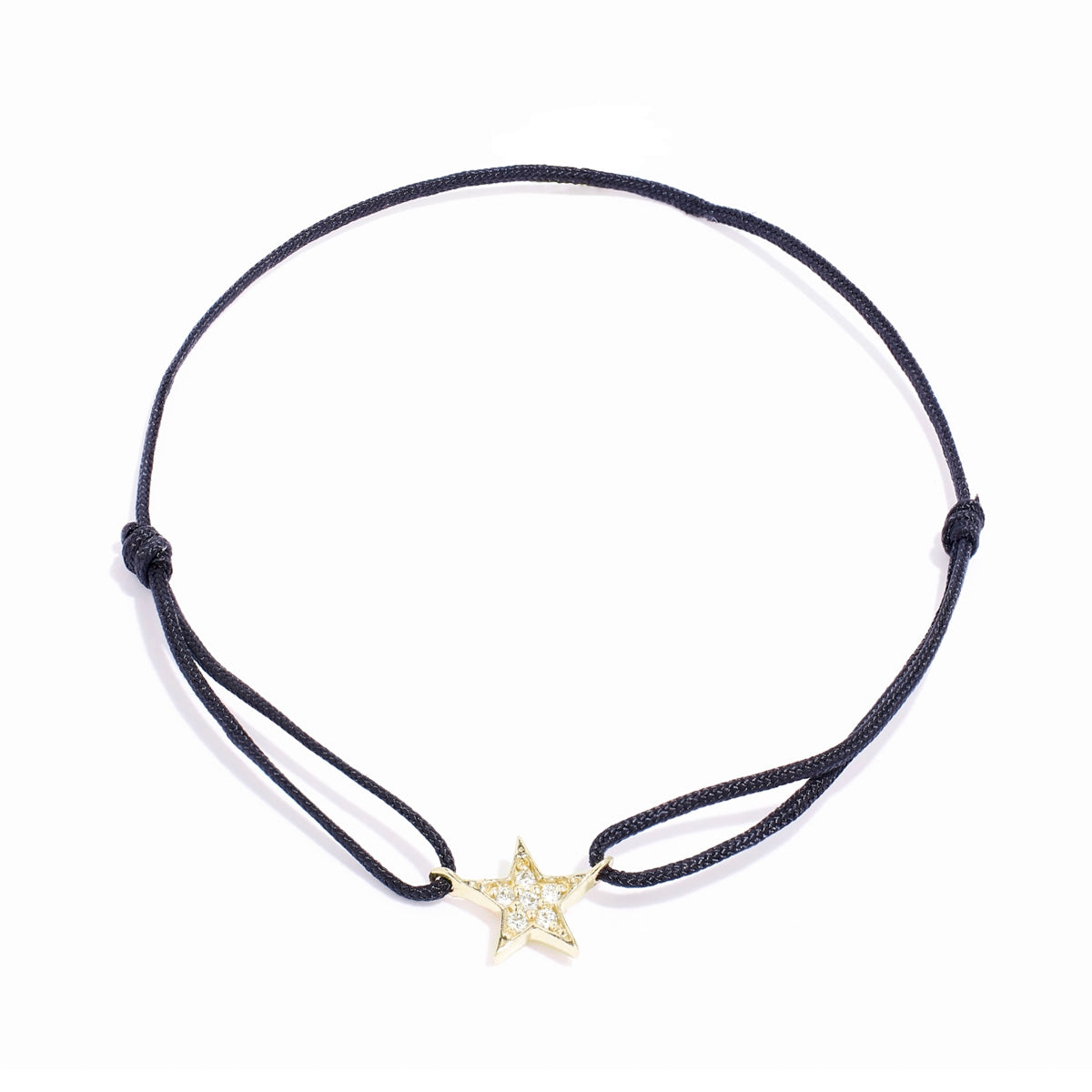Bracelet étoile, or sterling 18 carats et diamants