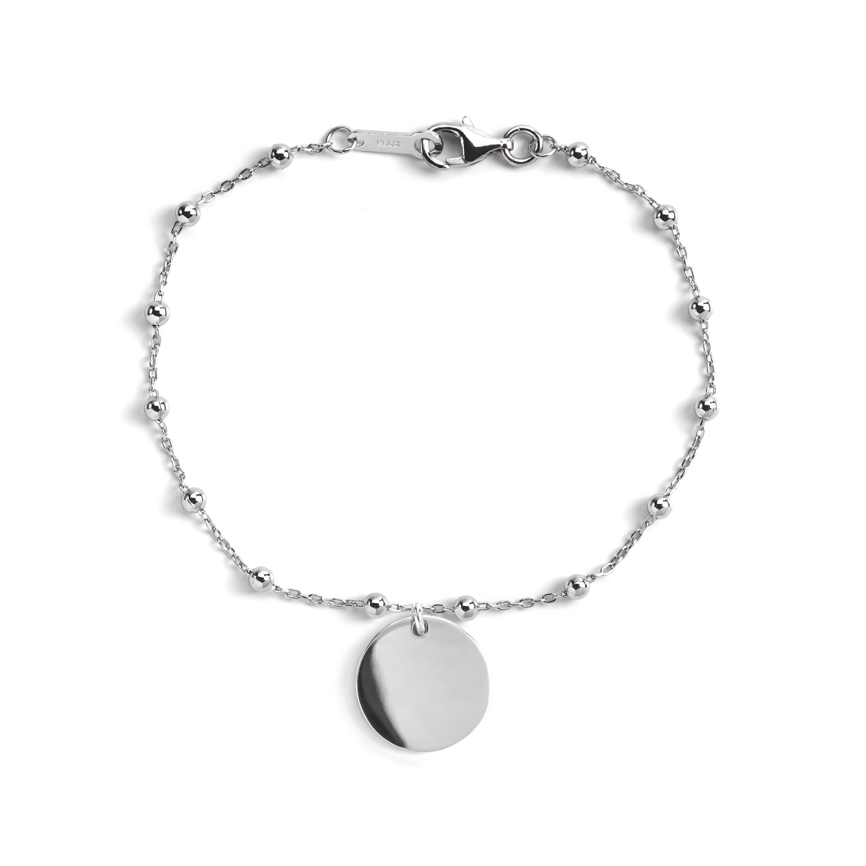 Pulsera de Plata de Ley 925 acabada en rodio - Mi Sol