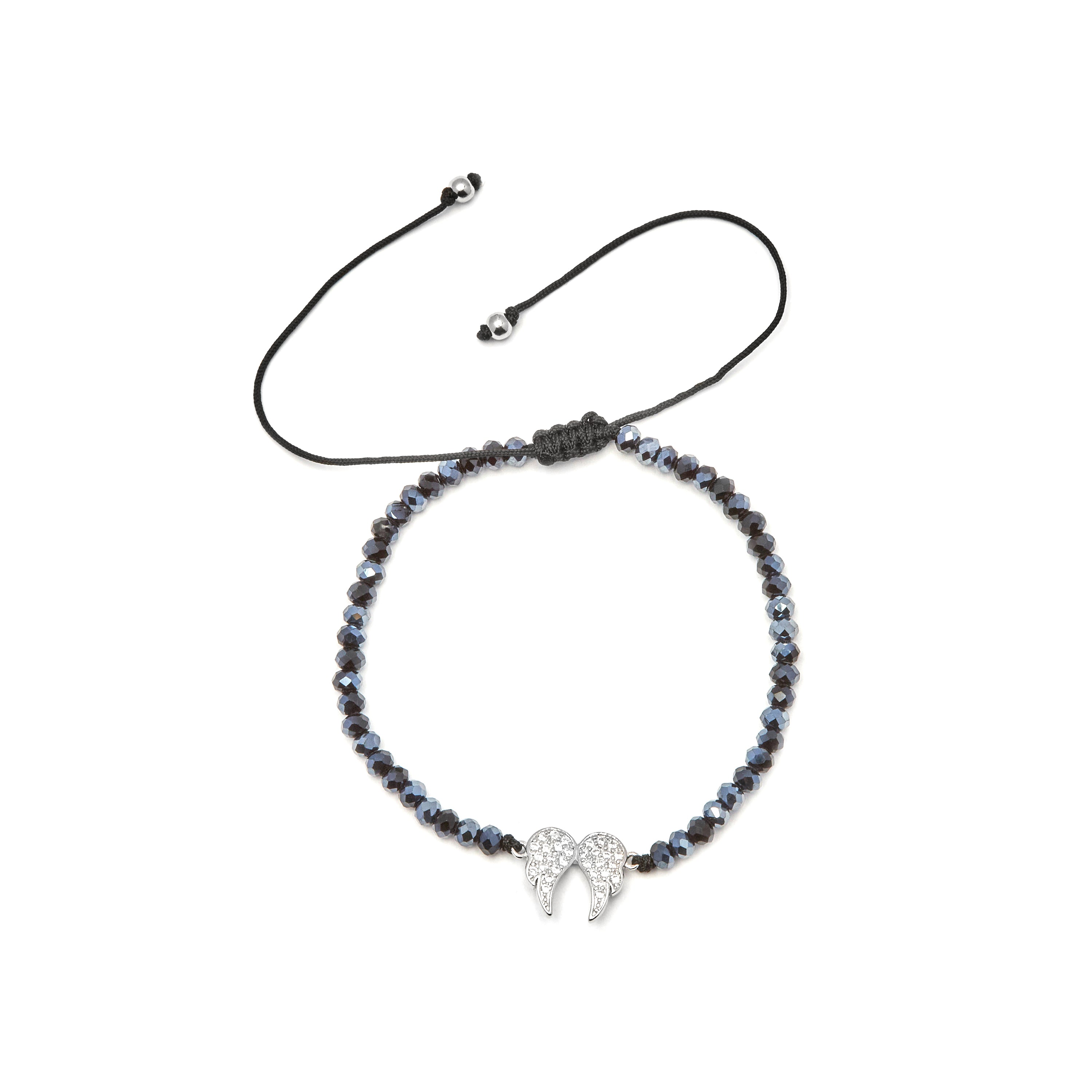 925 Sterling Silver Bracelet with Brilliant Zirconia finished in Rhodium - Purity