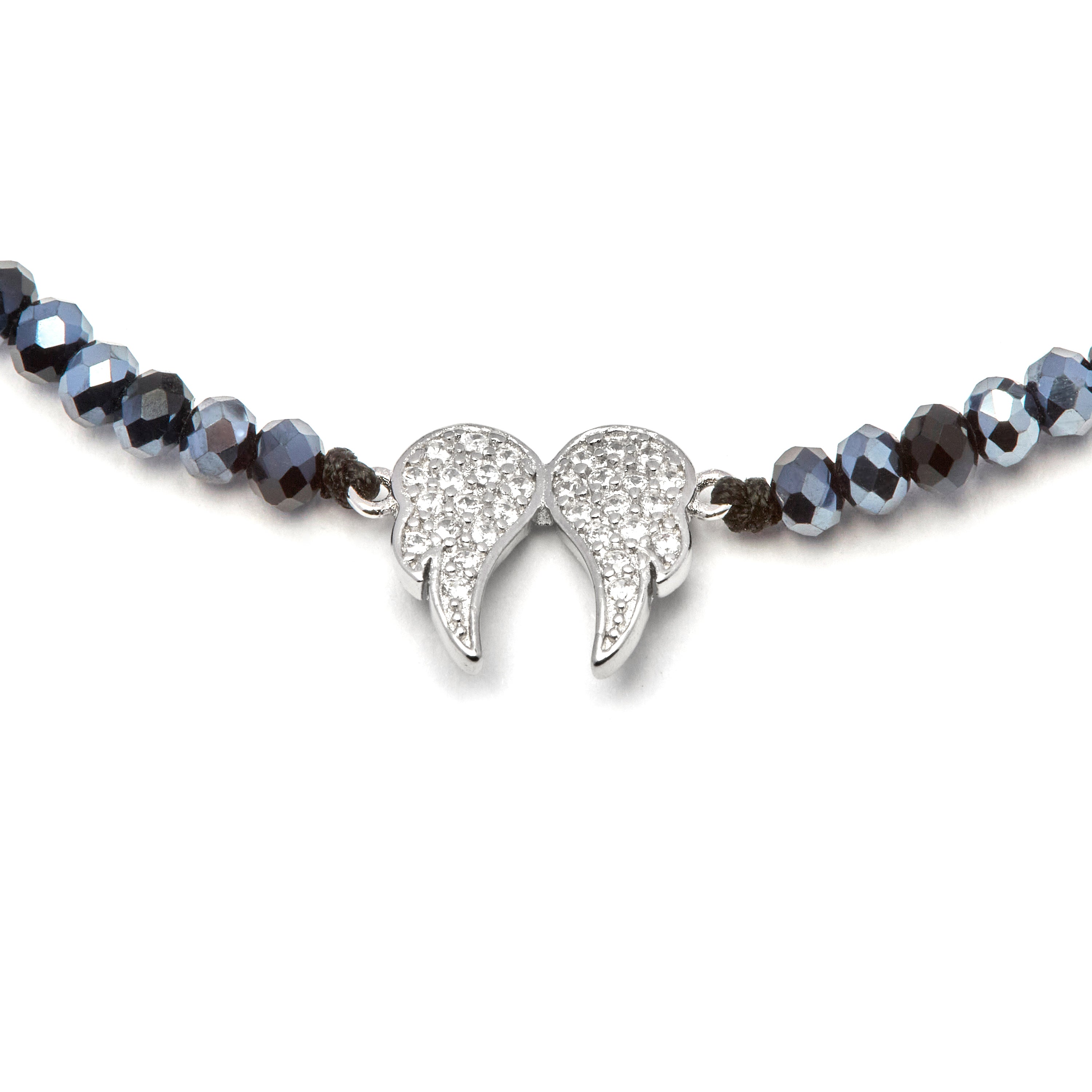 925 Sterling Silver Bracelet with Brilliant Zirconia finished in Rhodium - Purity