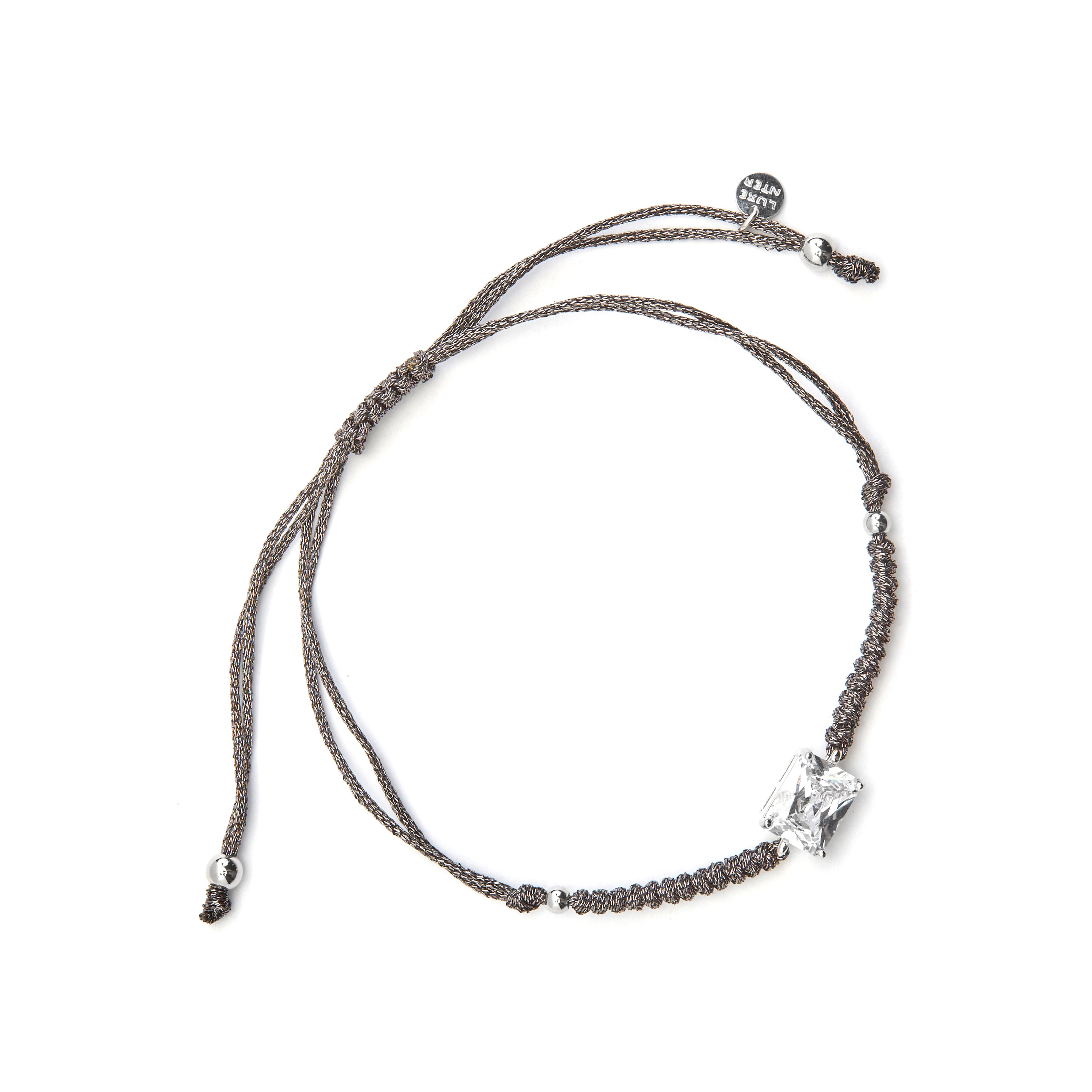 Pulseira de Prata de Lei 925 com Quartzo Hidrotermal Lapislazuli acabada em ródio - Napo