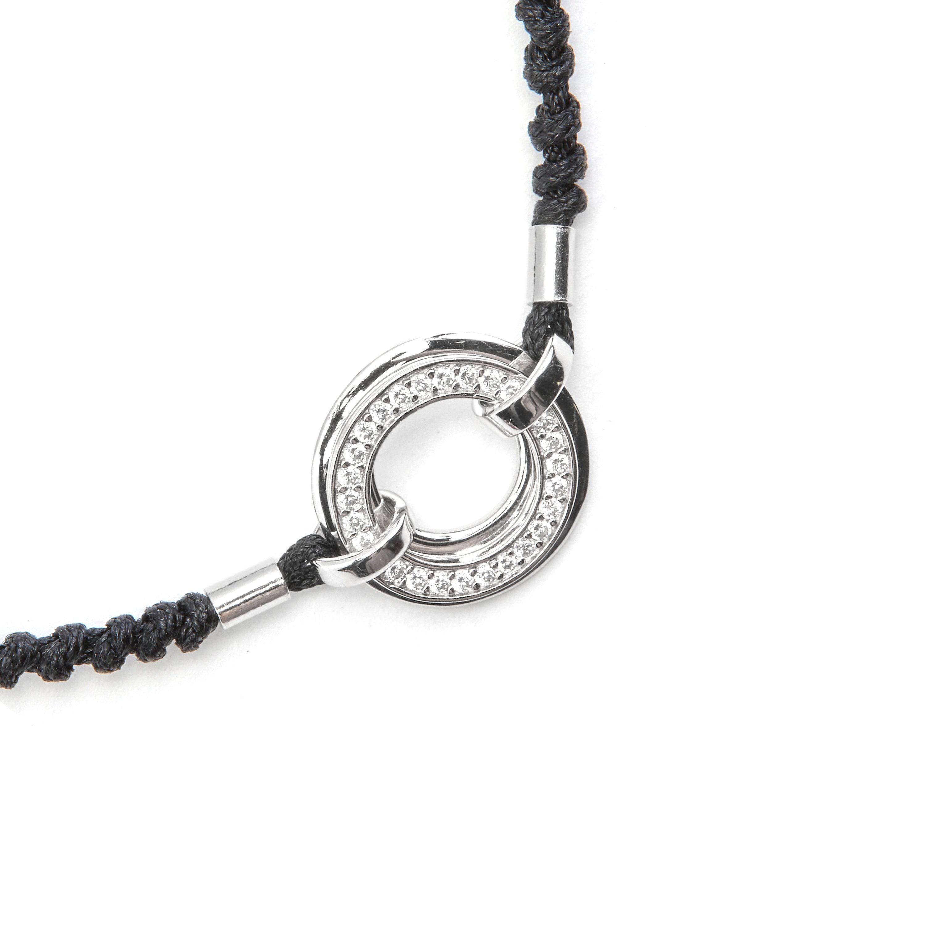 Pulseira de Prata de Lei 925 com Quartzo Hidrotermal Lapislazuli acabada em ródio - Napo