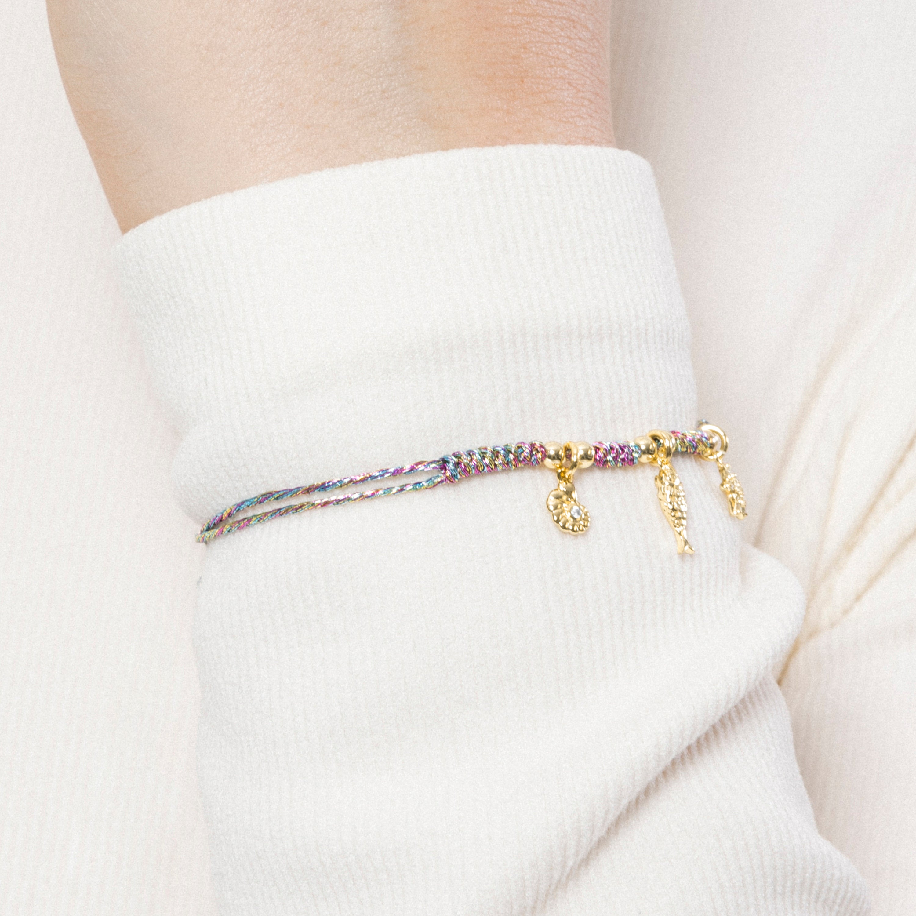 Pulseira de Prata de Lei 925 e Zircónia Brilhante acabada em ouro amarelo 18K - Linduk