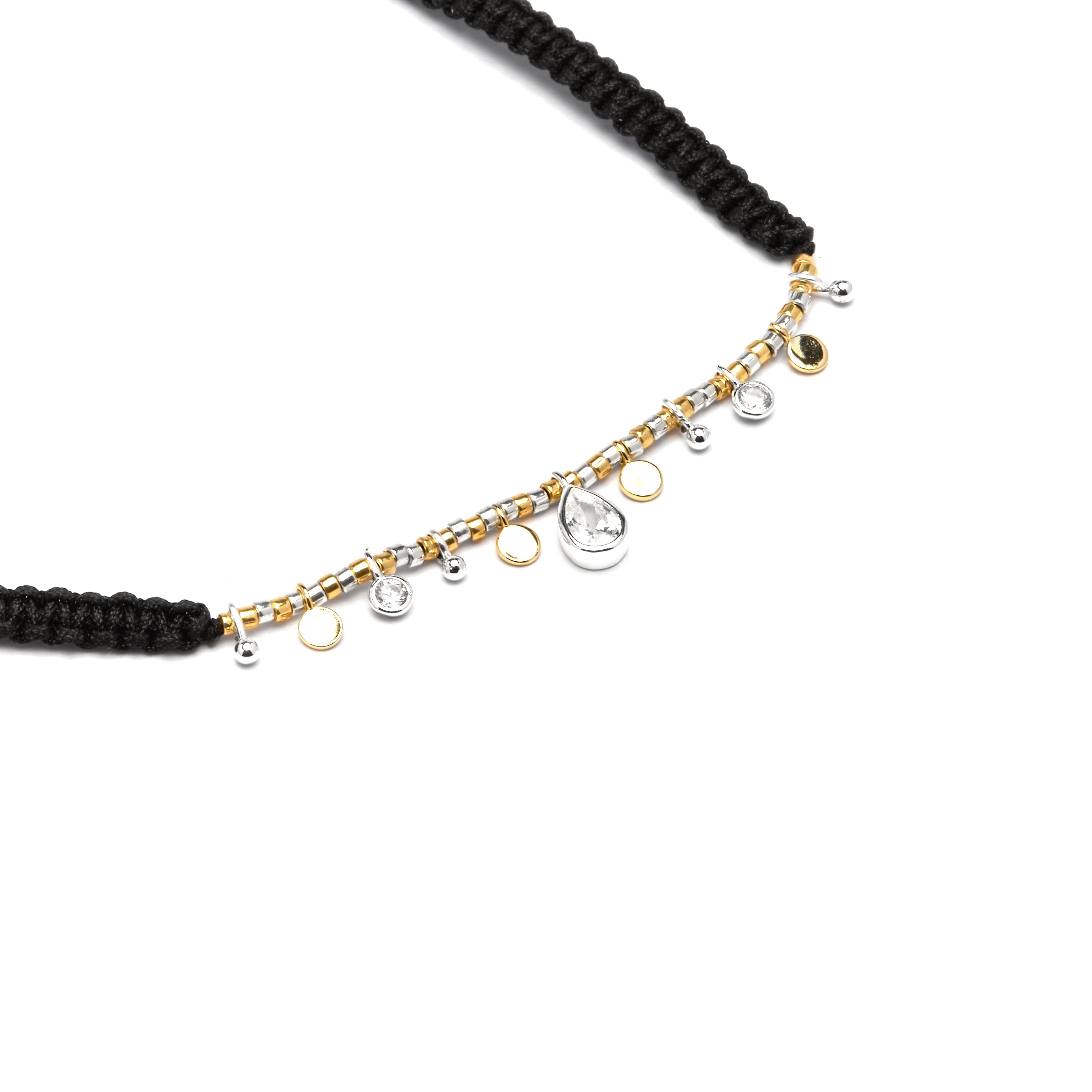 Pulseira de Prata de Lei 925 e Zircónia Brilhante com acabamento em ródio - Erlah