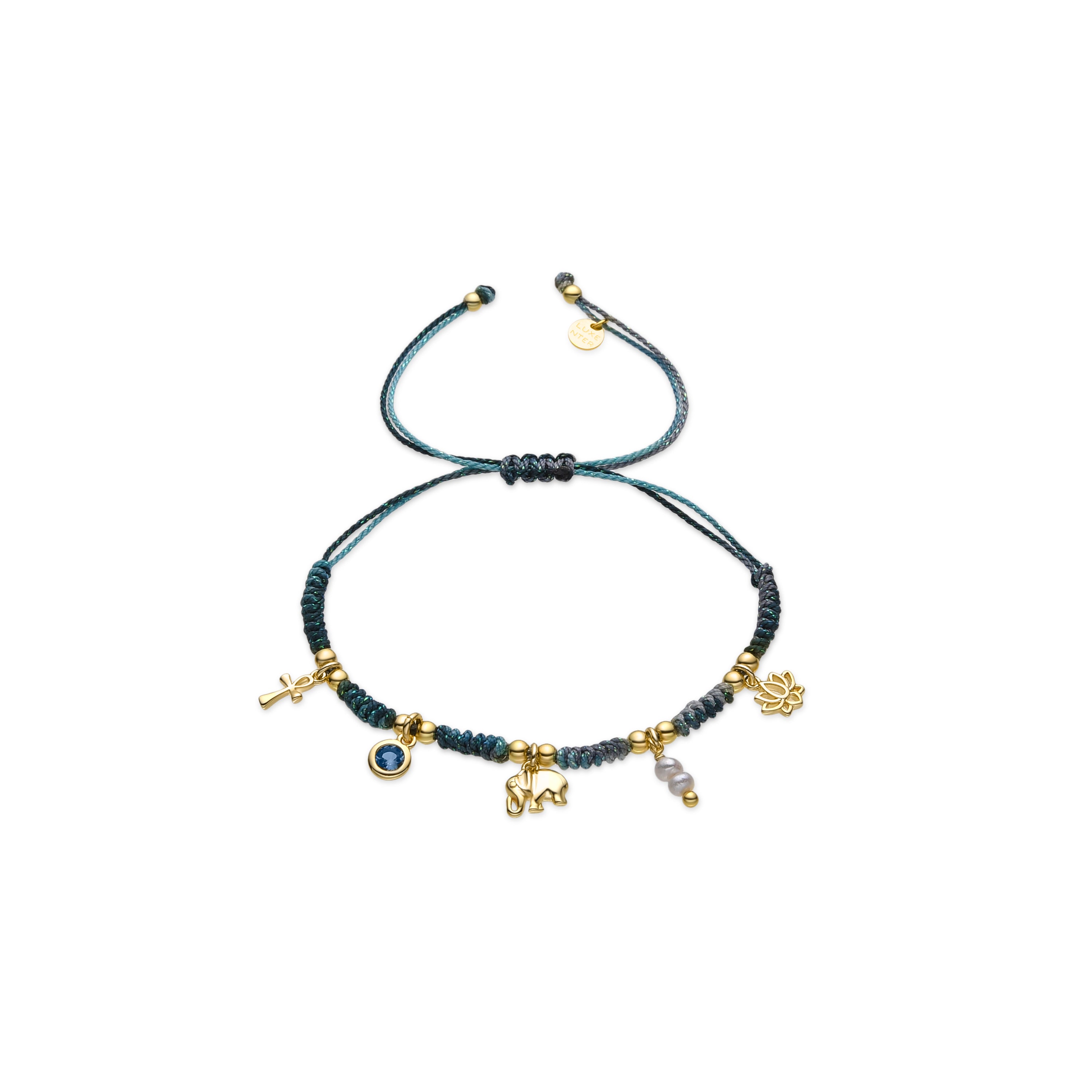 Pulseira de Prata de Lei 925 e Zircónia Multicolor acabamento em ouro 18k - Rukful