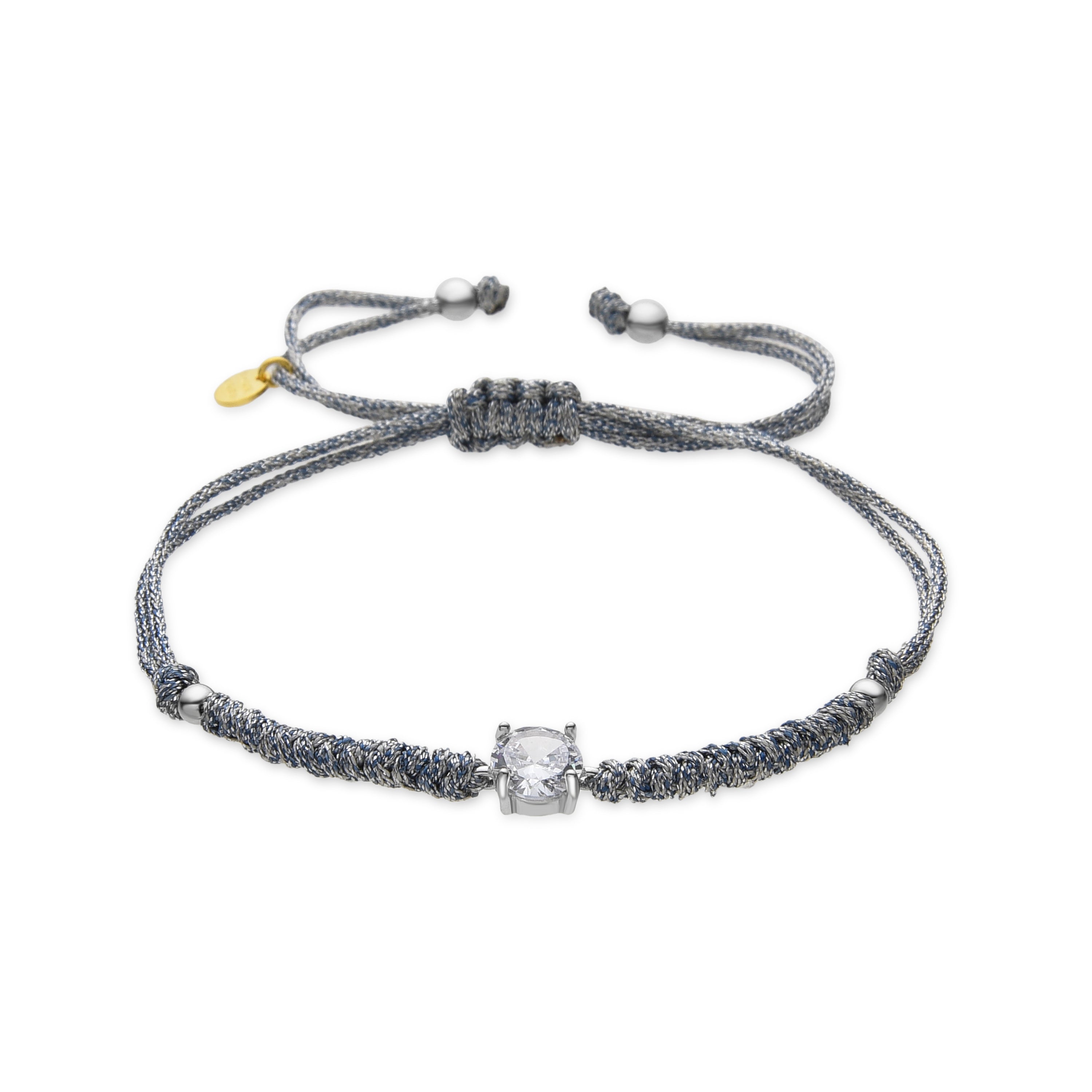 Bracelet en argent sterling 925 et zircon brillant finition rhodiée - Akma