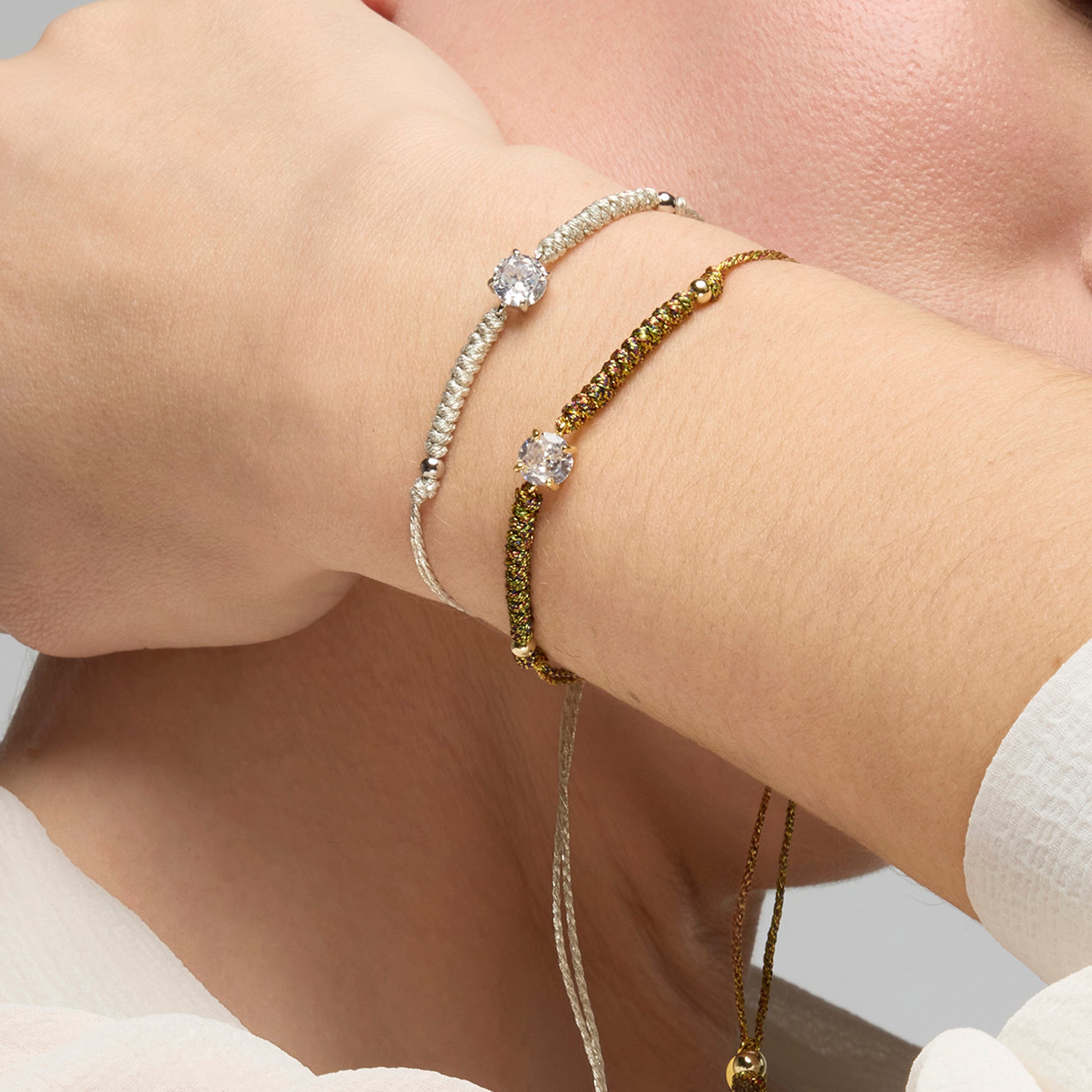 Bracelet en argent sterling 925 et zircon brillant finition rhodiée - Akma