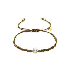 Pulsera de Plata de Ley 925 y Circonita Brillante acabado oro amarillo de 18k - Akma