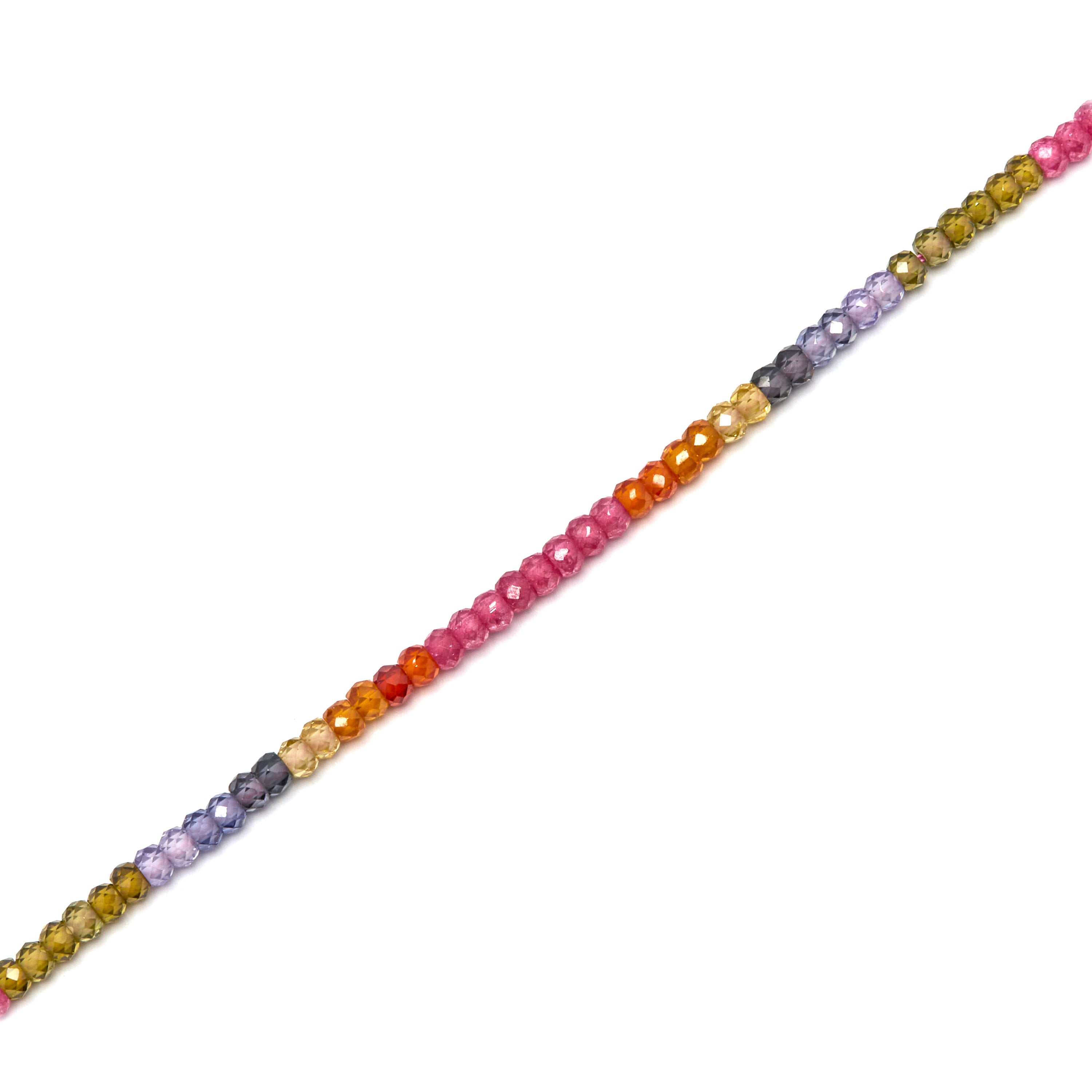 Pulsera de Plata de Ley 925 y Cristal Multicolor acabado oro 18k - Siran