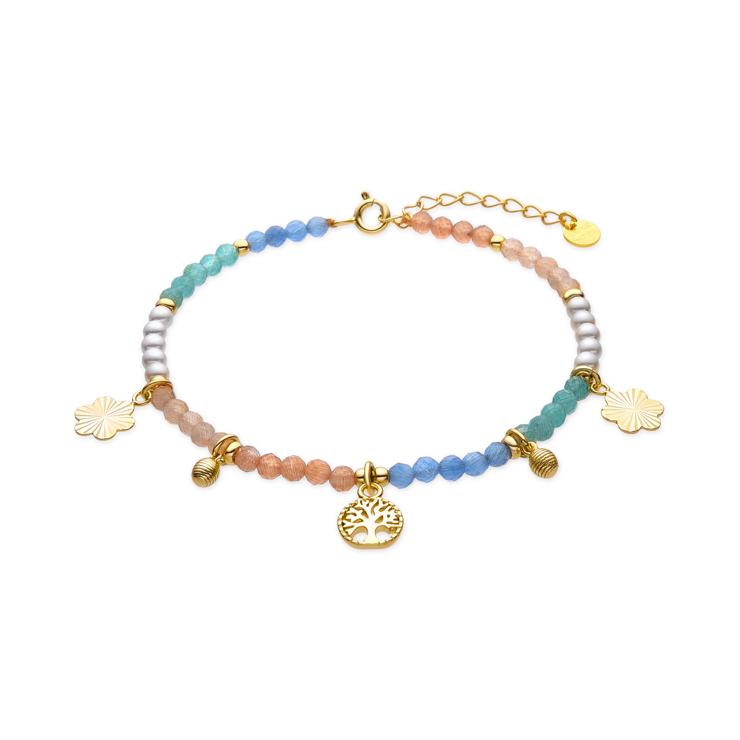 Bracciale in Argento Sterling 925 e Cristallo Multicolore con finitura in oro giallo 18k - Kedril