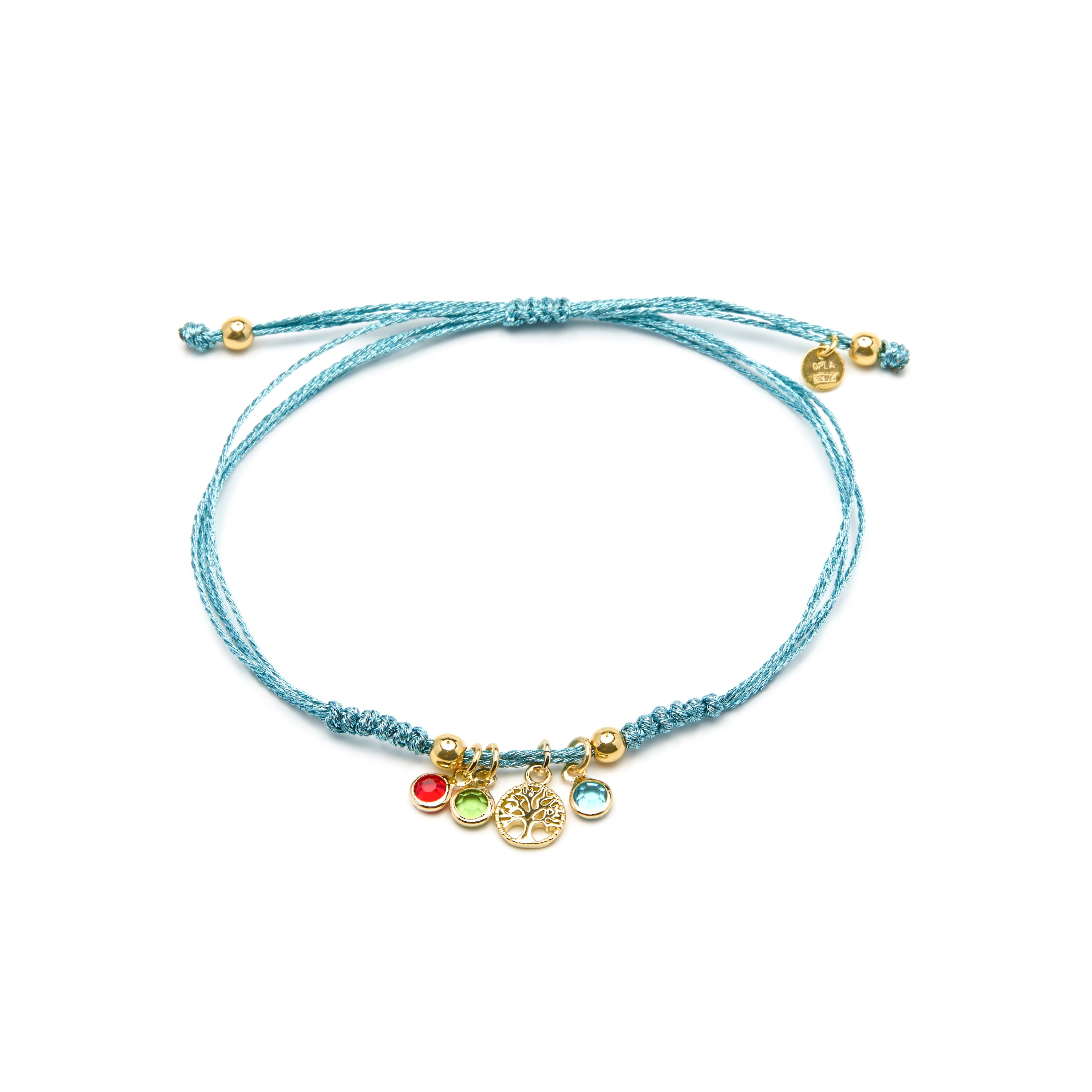 Bracelet en argent sterling 925 et zircon multicolore finition or jaune 18k - Balal
