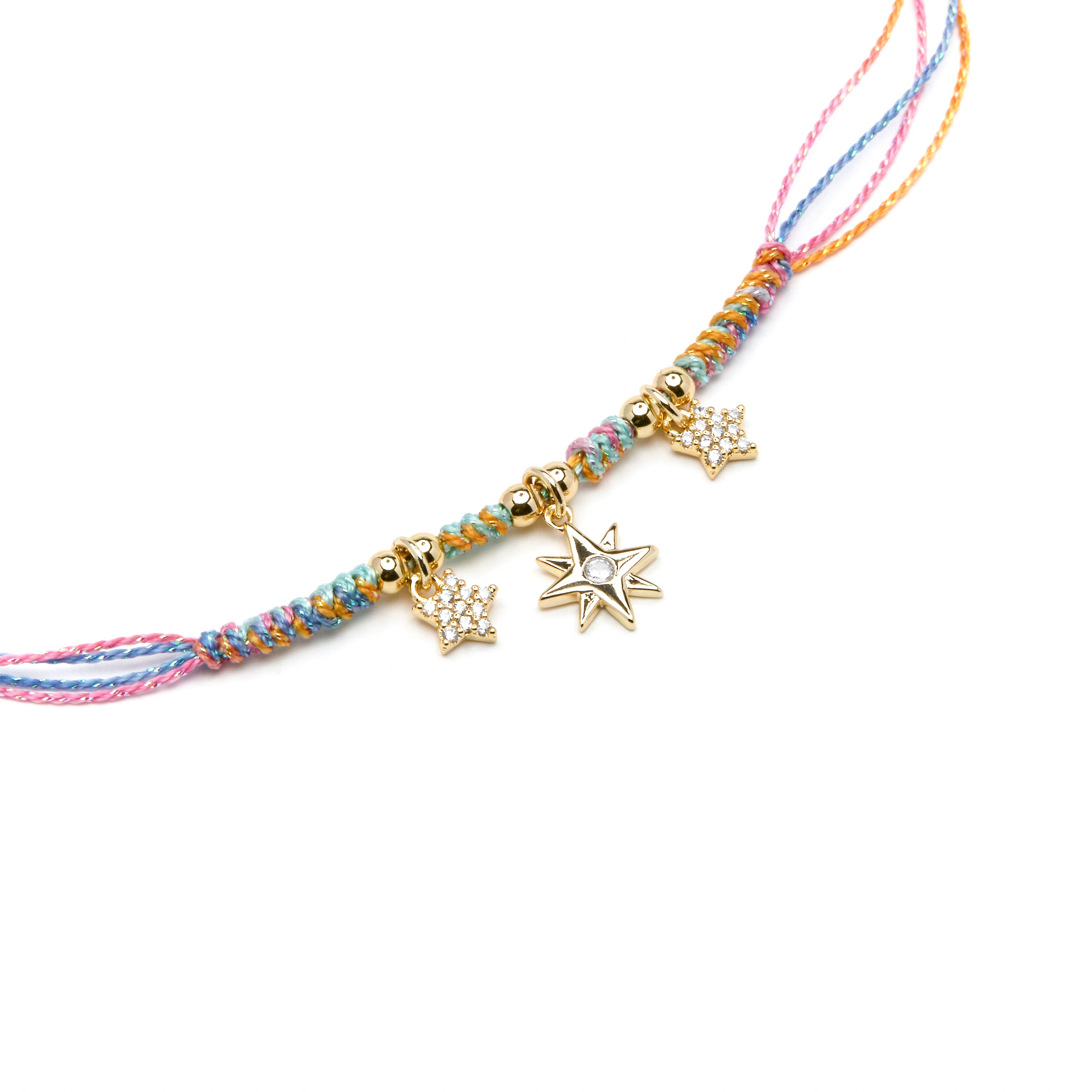 Bracelet en argent sterling 925 et zircon brillant finition or jaune 18k - Meril