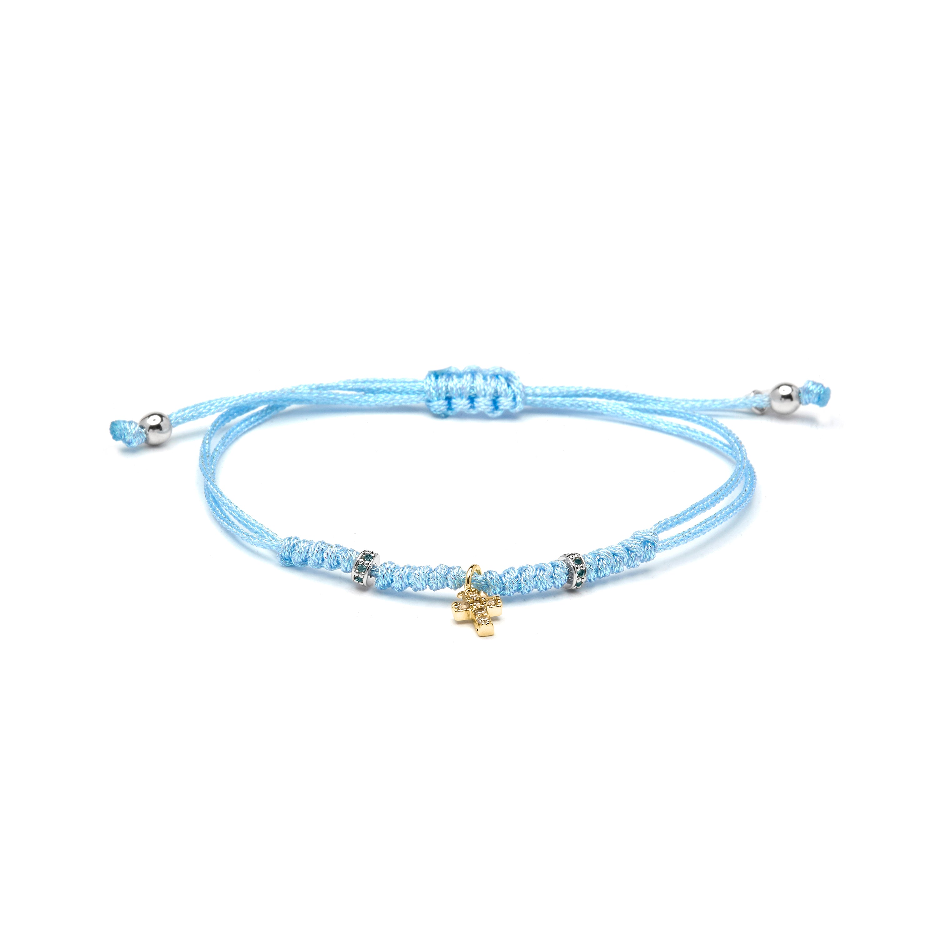 Bracelet en argent sterling 925 et zircon multicolore finition en or jaune 18k - Modry