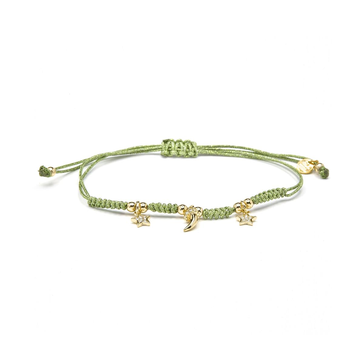 Pulsera de Plata de Ley 925 y Circonita Multicolor acabado en oro amarillo 18k - Esli