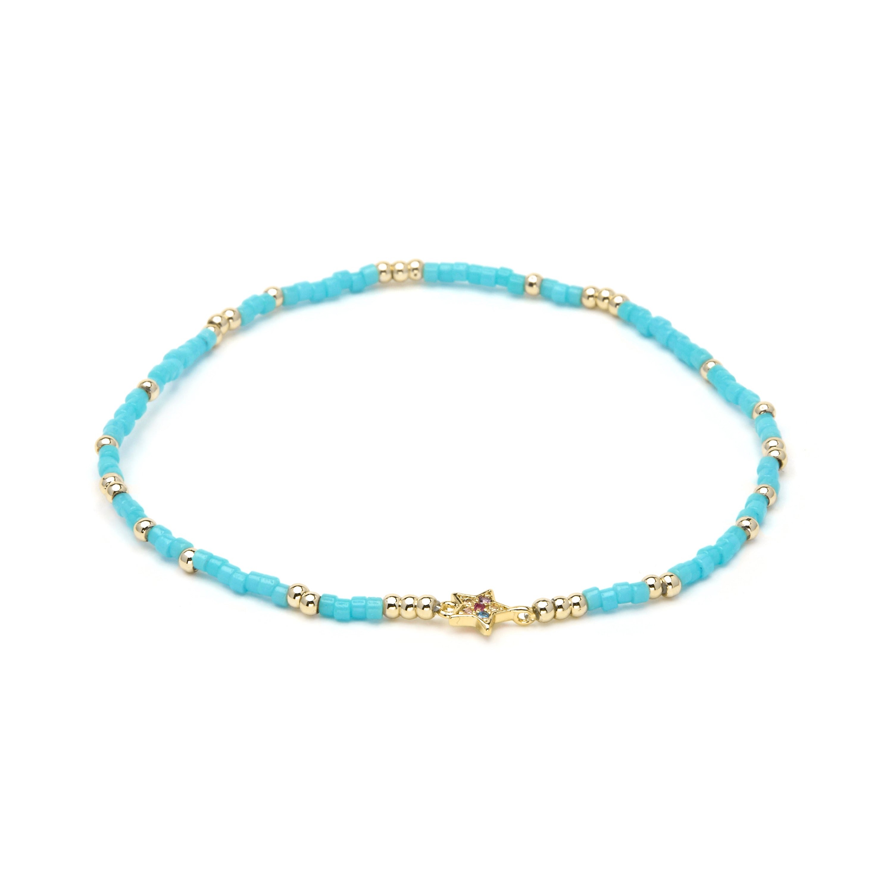 Armband aus 925 Sterlingsilber und mehrfarbigem Zirkonia mit 18k Gelbgold-Finish - Lalo