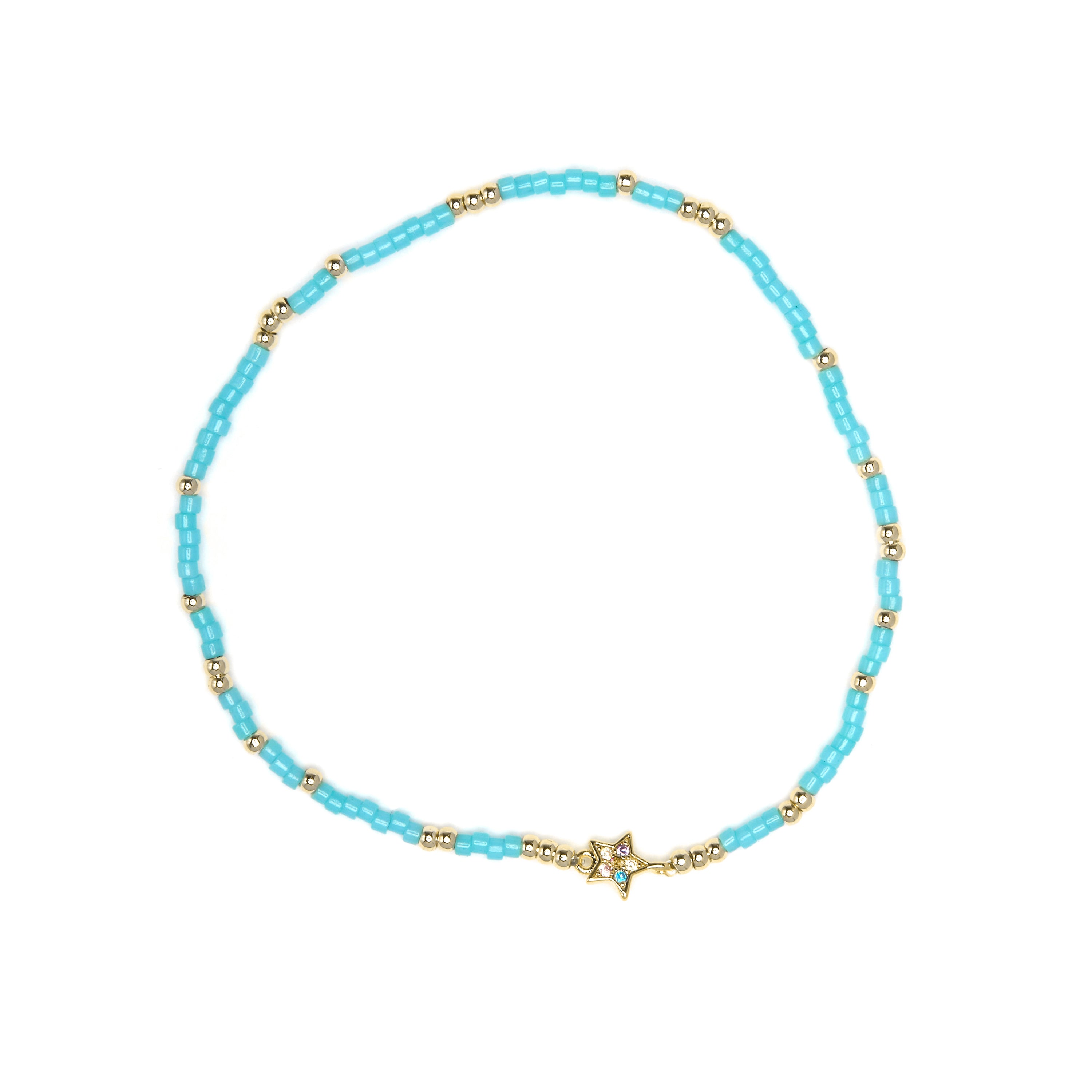 Armband aus 925 Sterlingsilber und mehrfarbigem Zirkonia mit 18k Gelbgold-Finish - Lalo