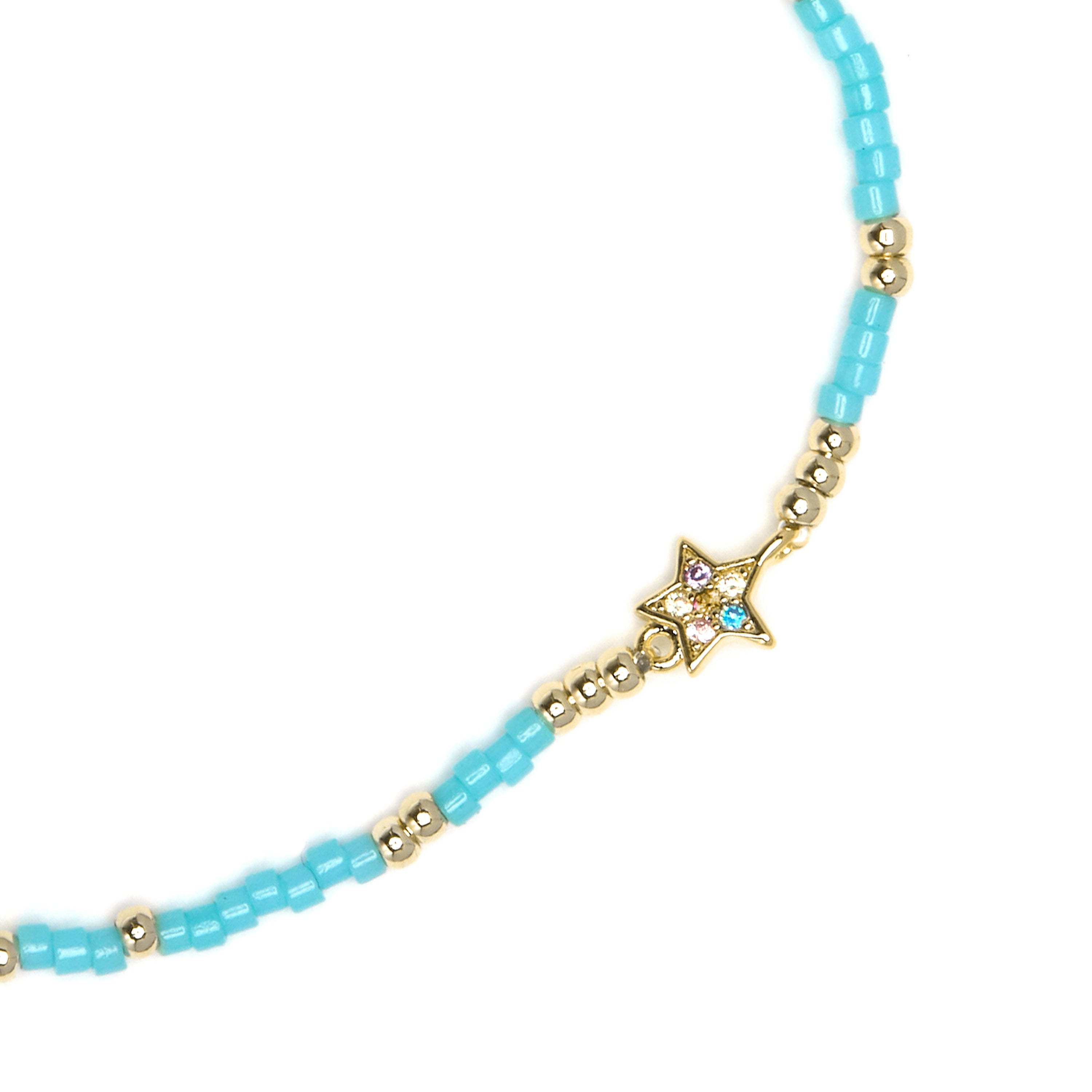 Armband aus 925 Sterlingsilber und mehrfarbigem Zirkonia mit 18k Gelbgold-Finish - Lalo