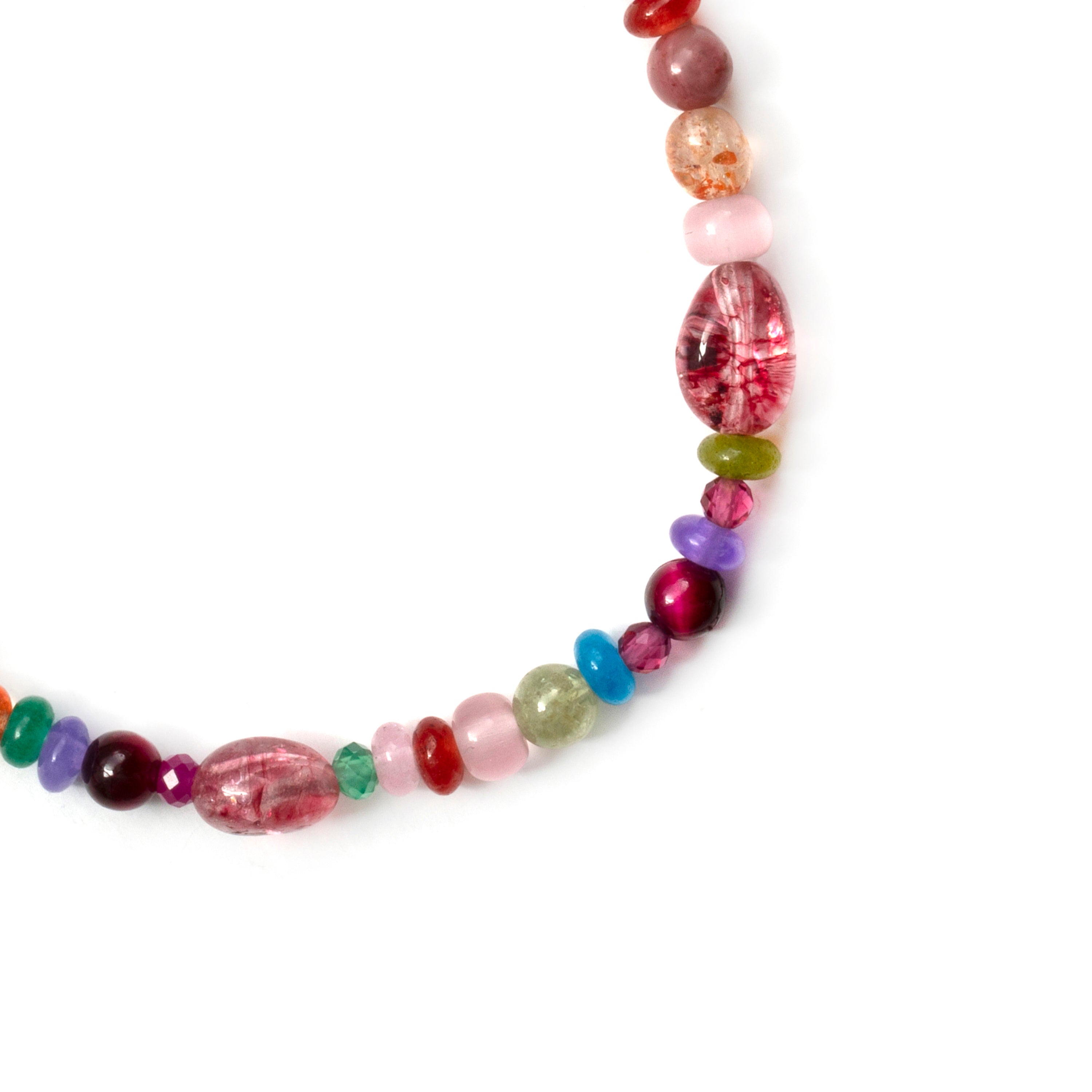 Bracelet en argent sterling 925 et cristal multicolore finition or jaune 18 carats - Nalmo
