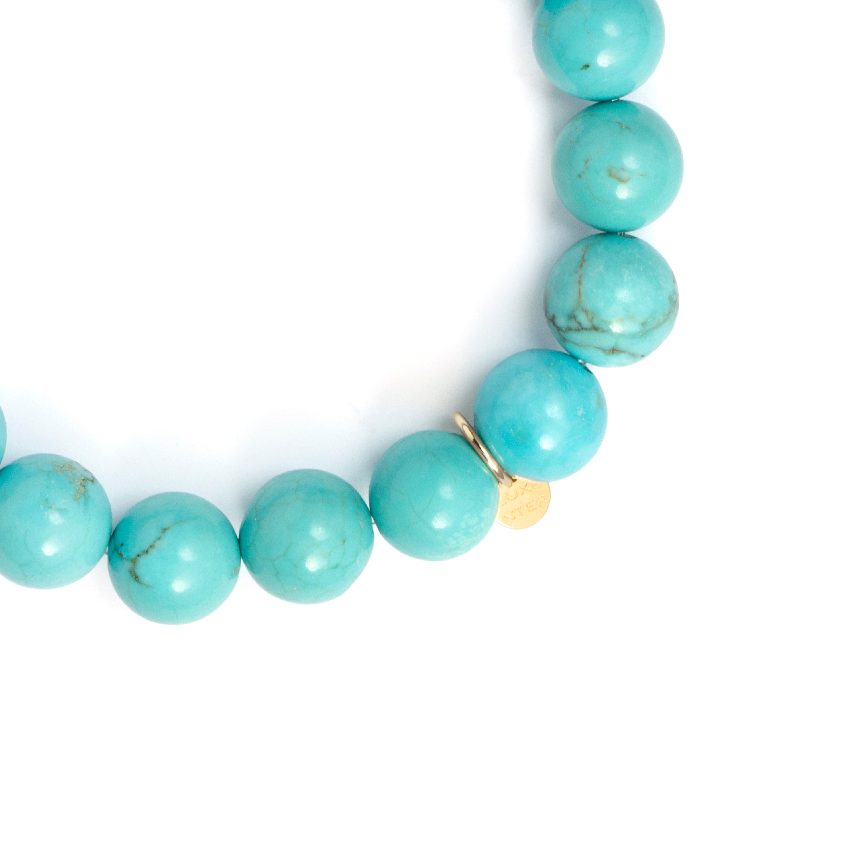 Bracelet turquoise finition or jaune 18k - Mistan