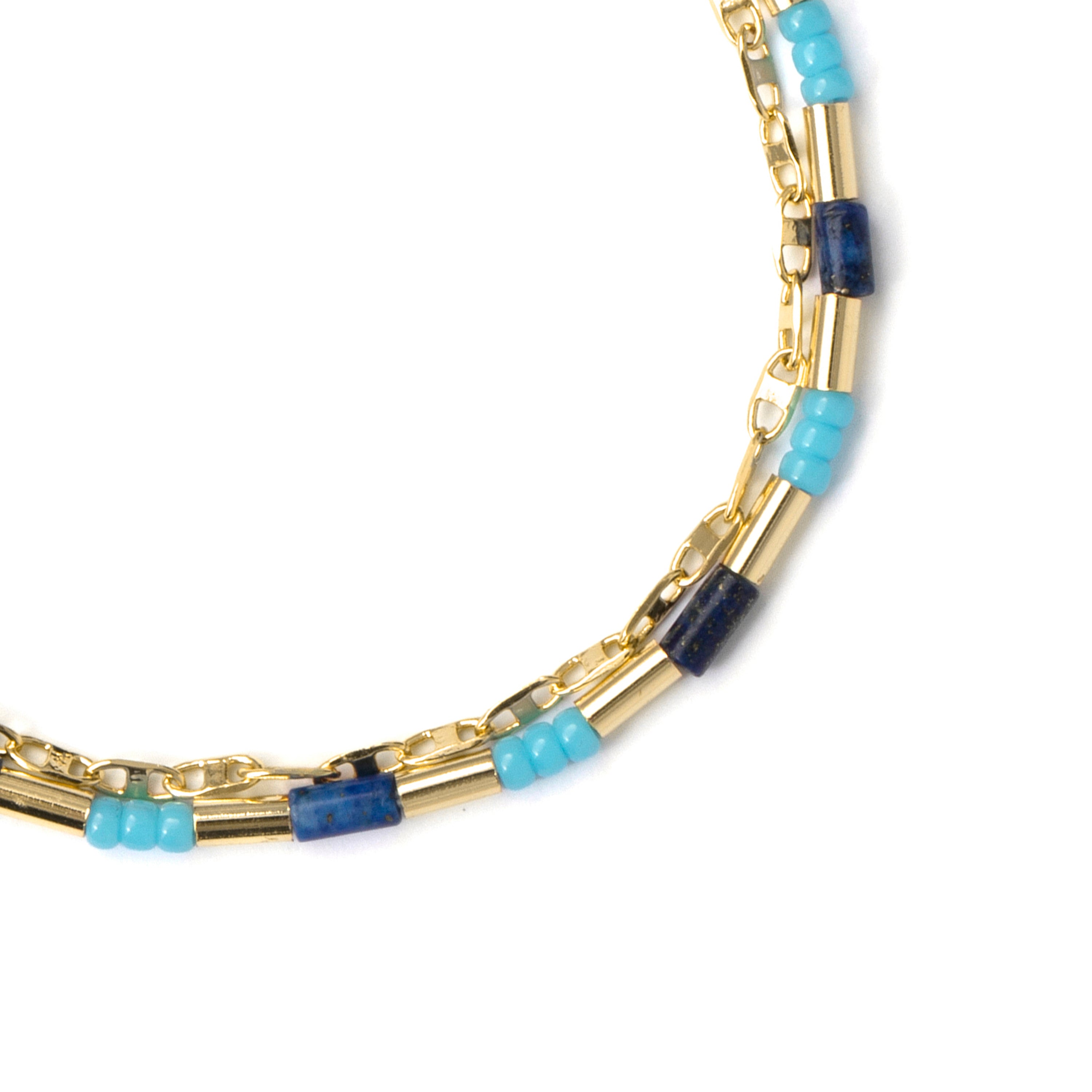 Pulseira de Prata de Lei 925 com acabamento em ouro amarelo de 18k - Chokki