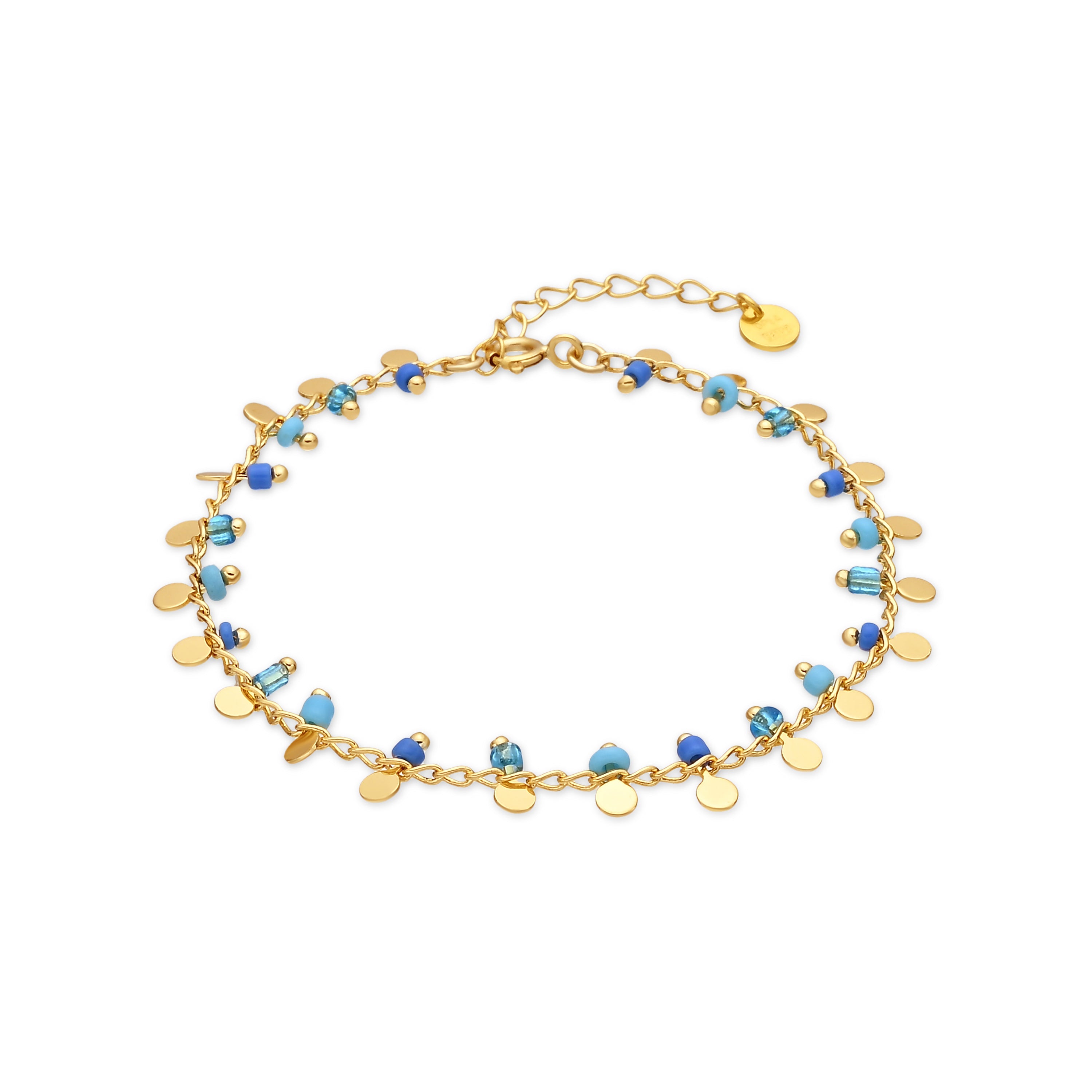 Bracelet en argent sterling 925 et zircone brillante finition en or jaune 18 carats - Limaso