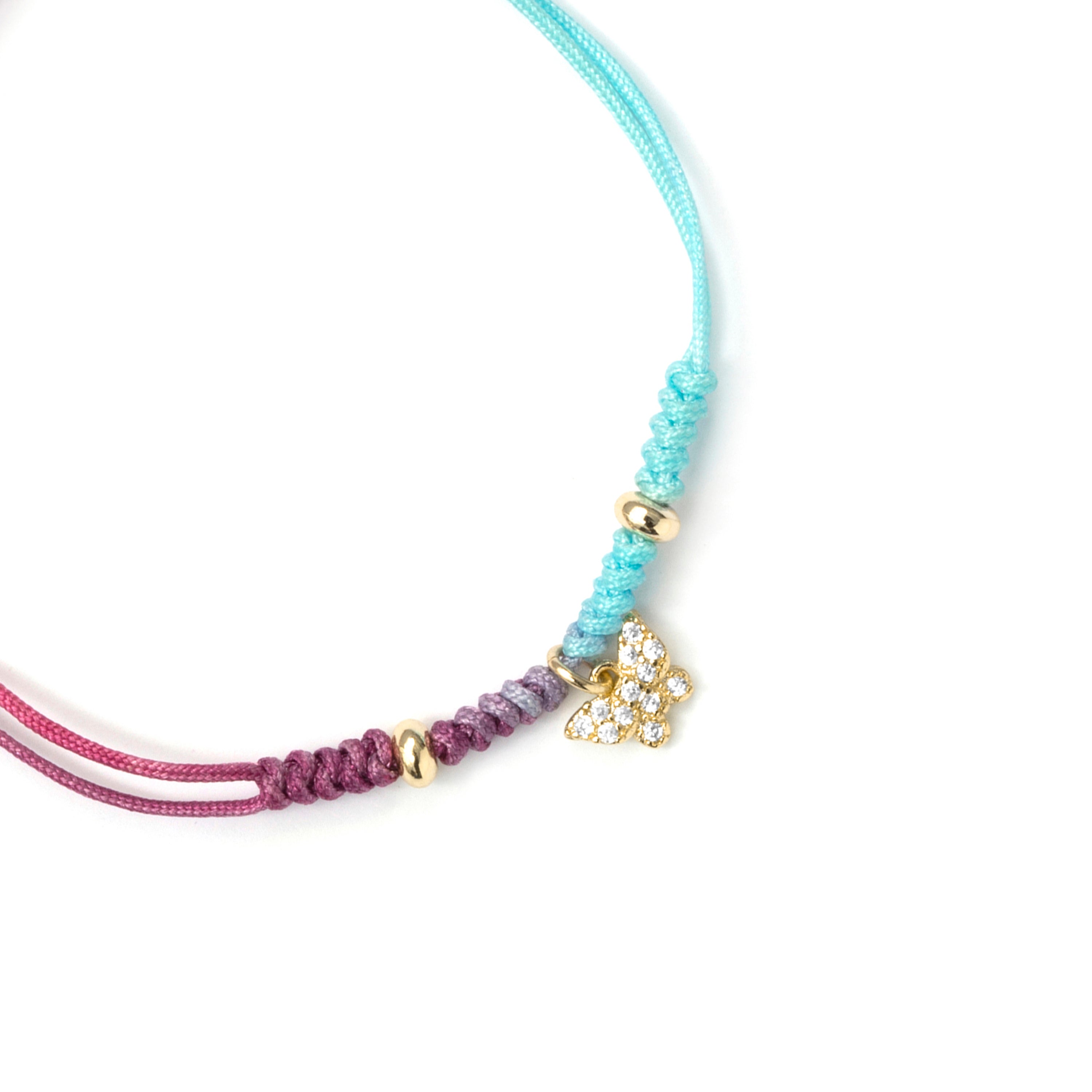 Pulsera de Plata de Ley 925 y Circonita Brillante acabado en oro amarillo de 18k - Meeya