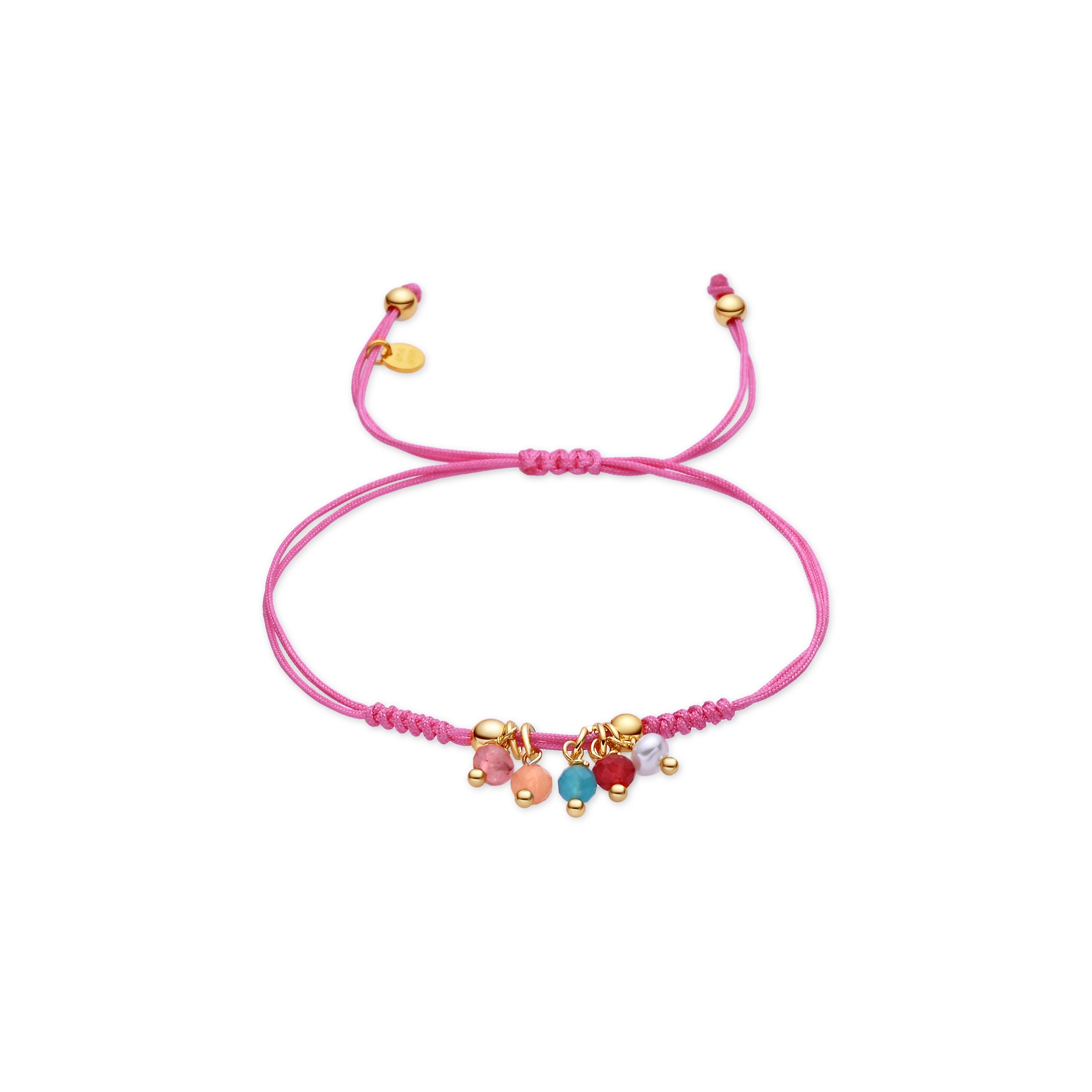Pulsera de Plata de Ley 925 y Circonita Multicolor acabado en oro amarillo de 18k - Ruzin