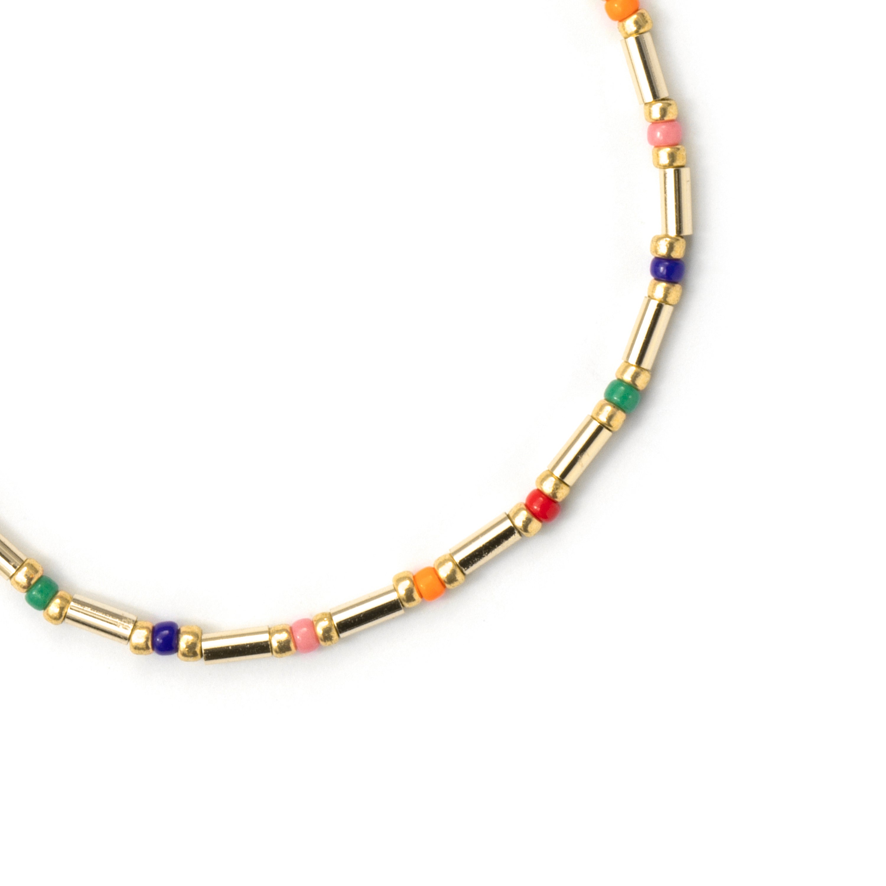 Bracelet en argent sterling 925 et cristal multicolore avec finition en or jaune 18 carats - Sharawi