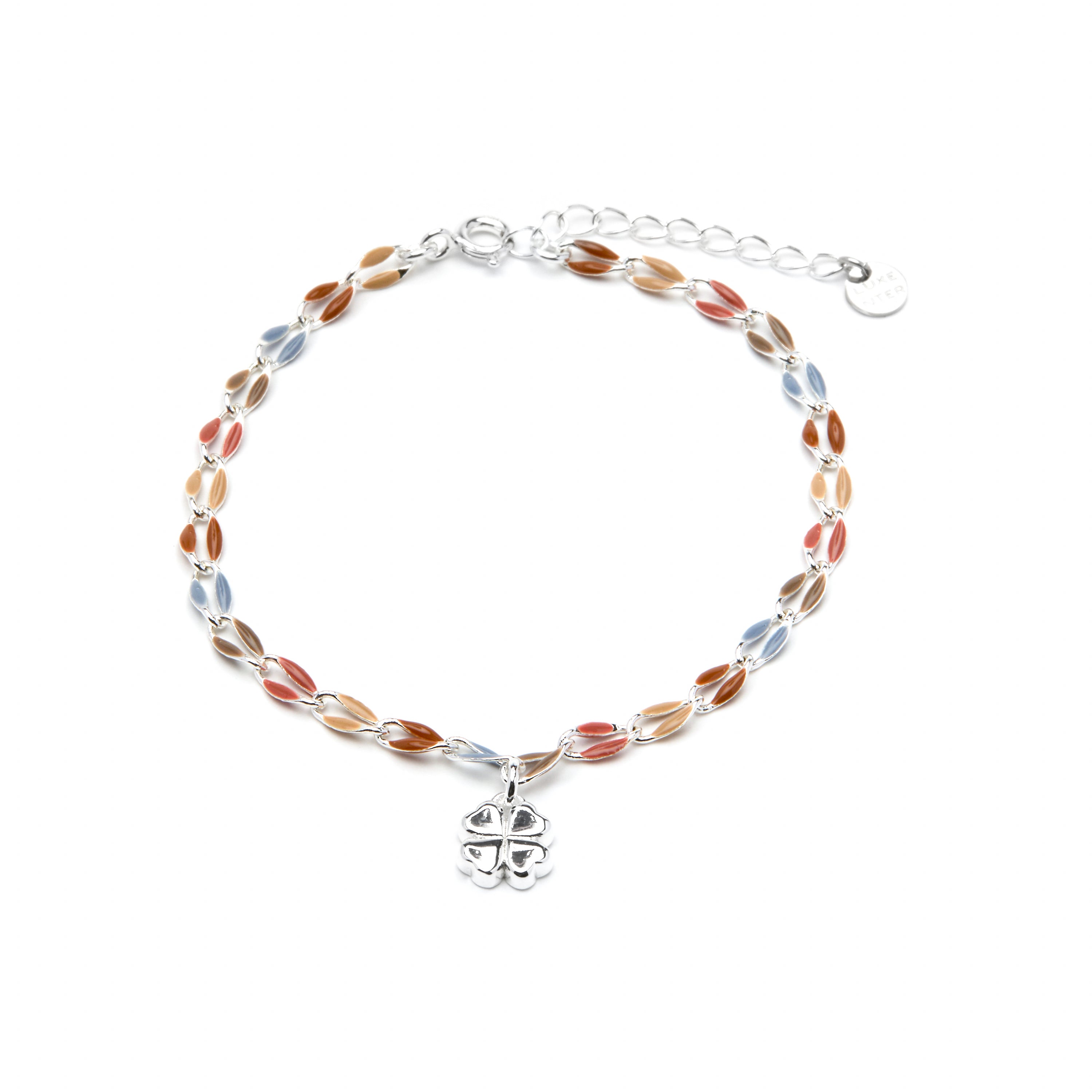 925er Sterlingsilberarmband mit mehrfarbigem Lack und Rhodium-Finish - Niryan