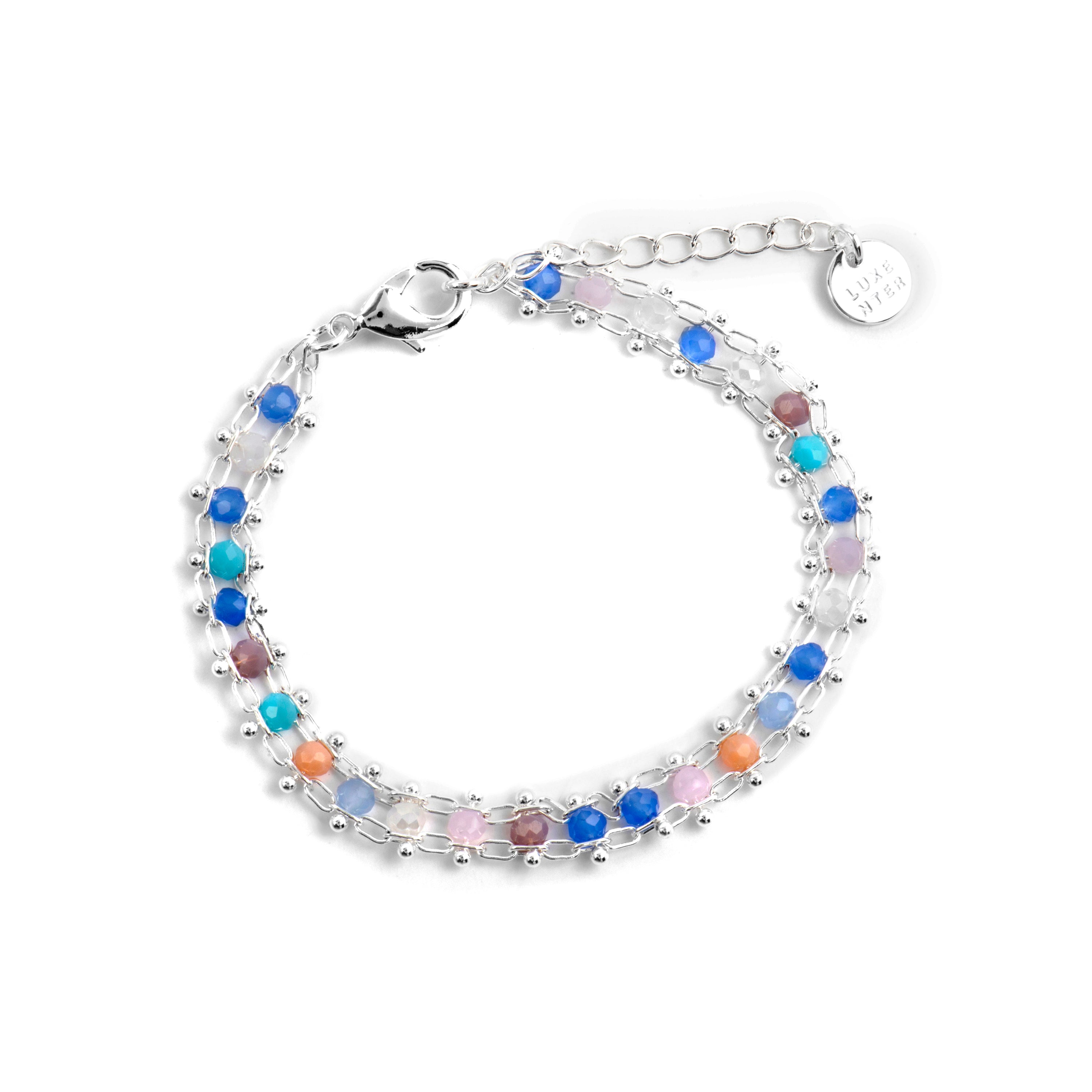 Bracciale in Argento Sterling 925 e Cristallo Multicolore finitura rodio - Yub
