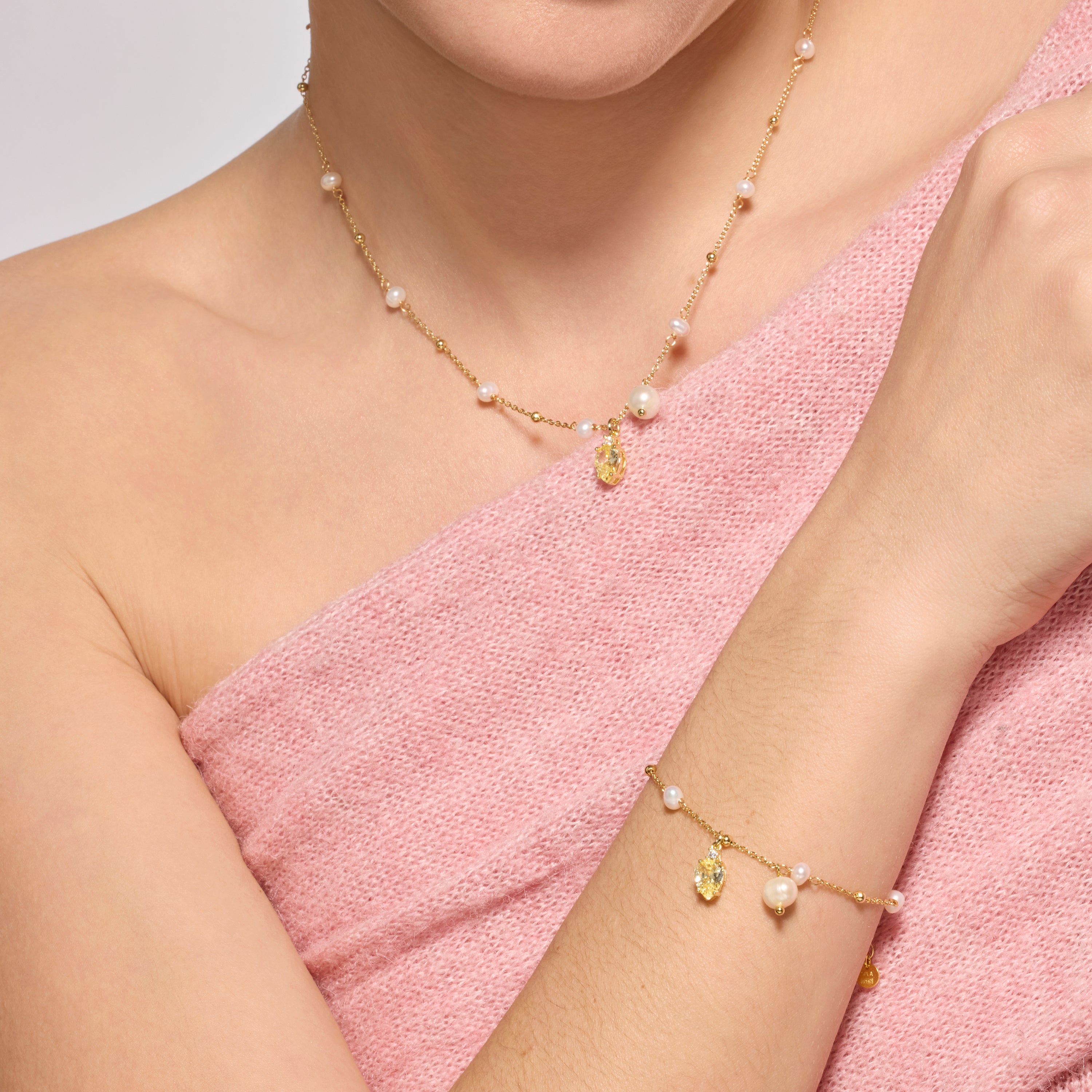 Bracciale in Argento Sterling 925 e Zirconia Brillante con finitura rodiata - Lebao