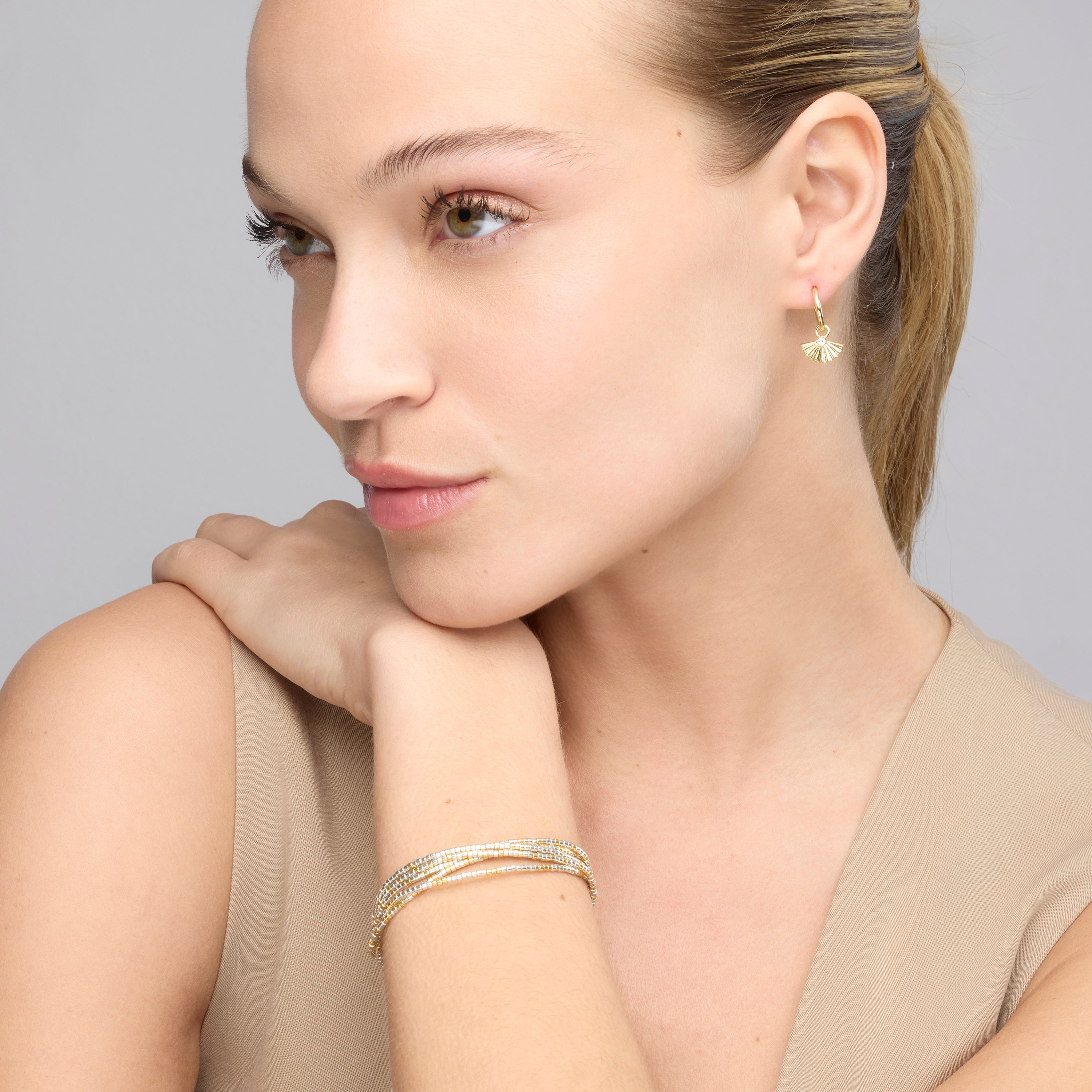 925 Sterling Silver Rhodium Finish Bracelet - Duchi