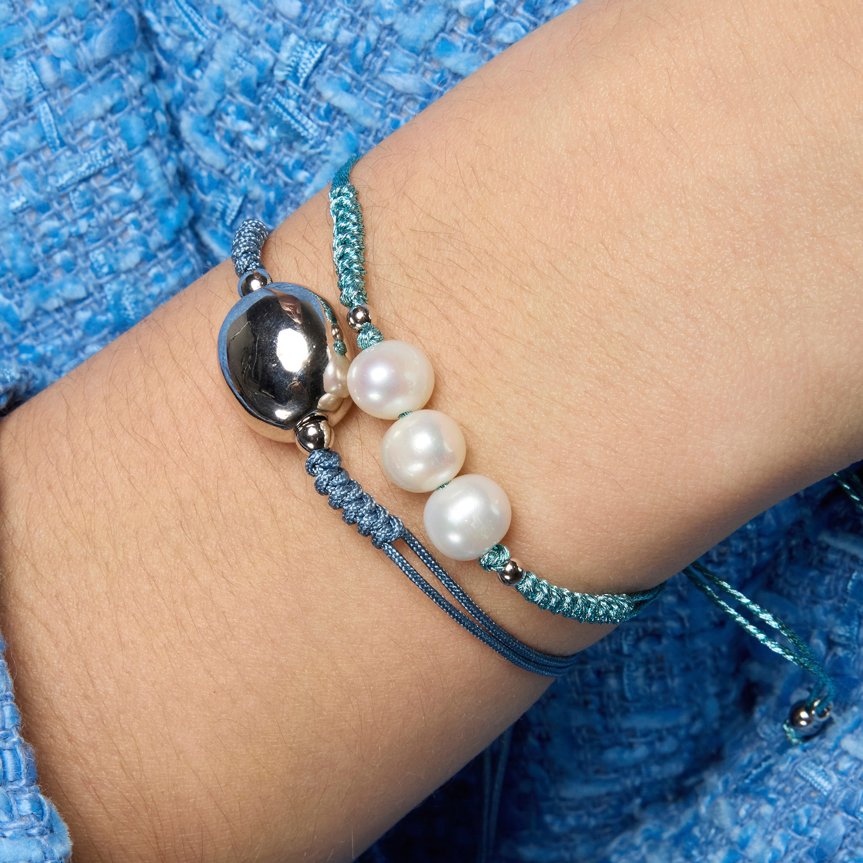 Bracciale in Argento Sterling 925 con finitura rodio - Saina