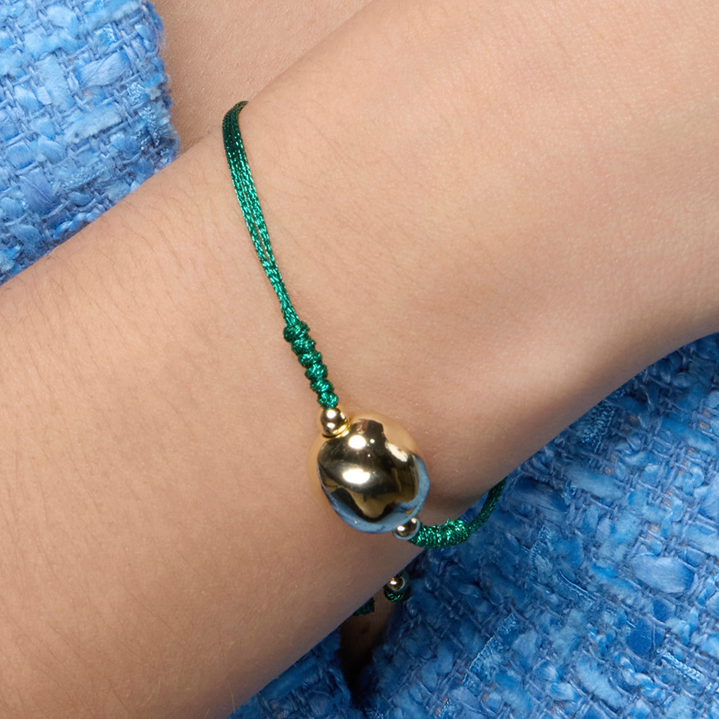 Bracelet en argent sterling 925 et finition or jaune 18k - Saina