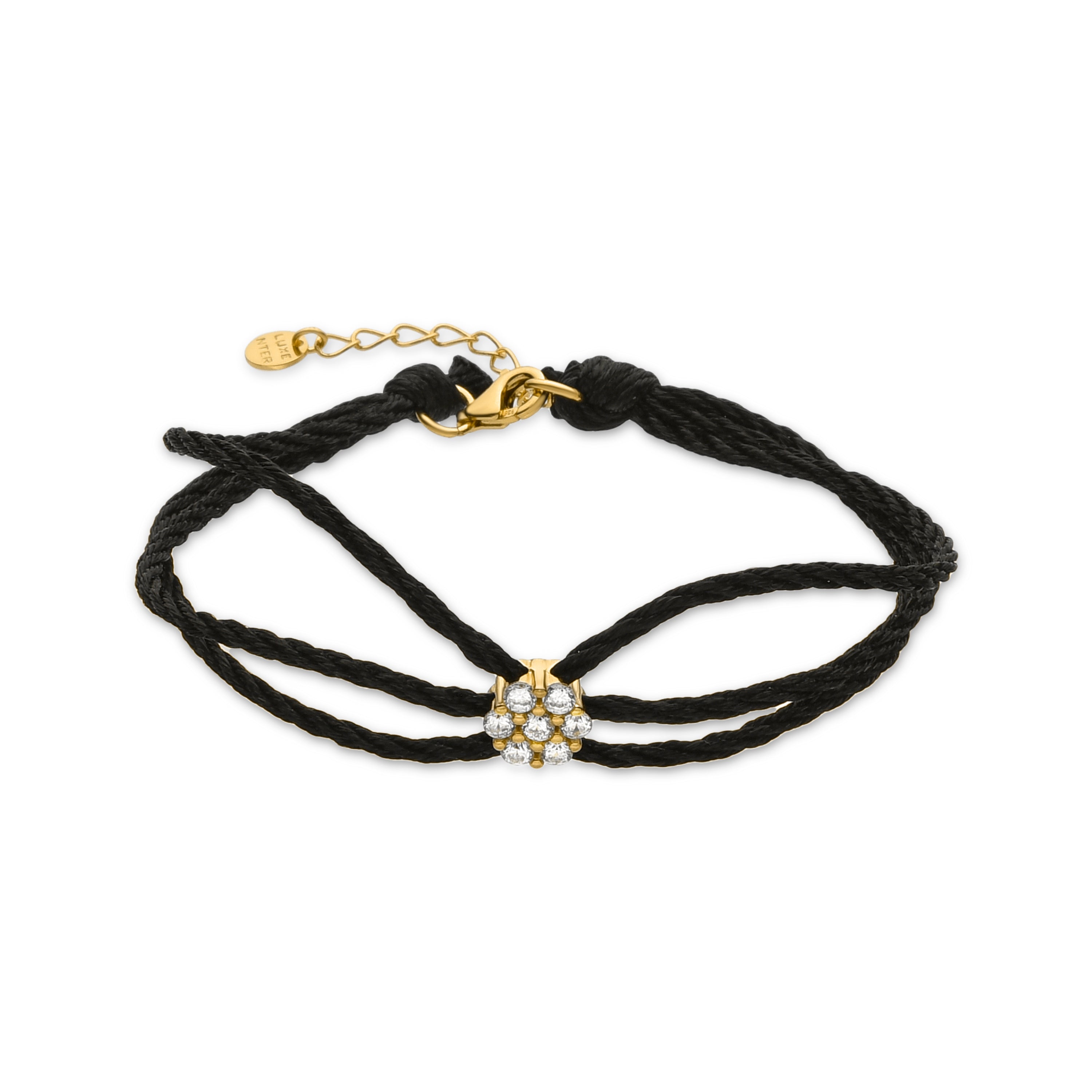 Bracelet en argent sterling 925 et zircon brillant fini en or jaune 18K - Oris