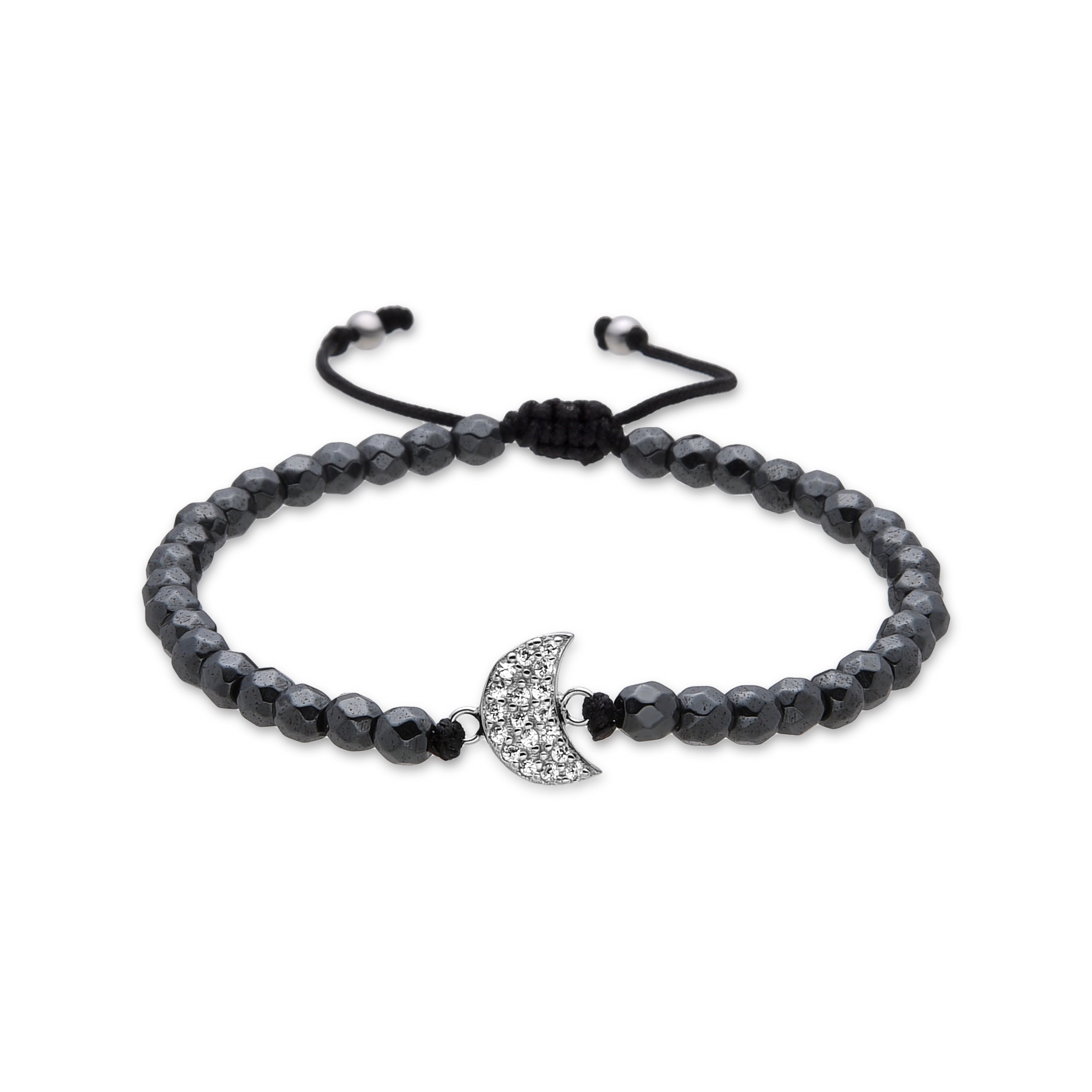925 Sterling Silver Bracelet with Brilliant Zirconia finished in Rhodium - Duver