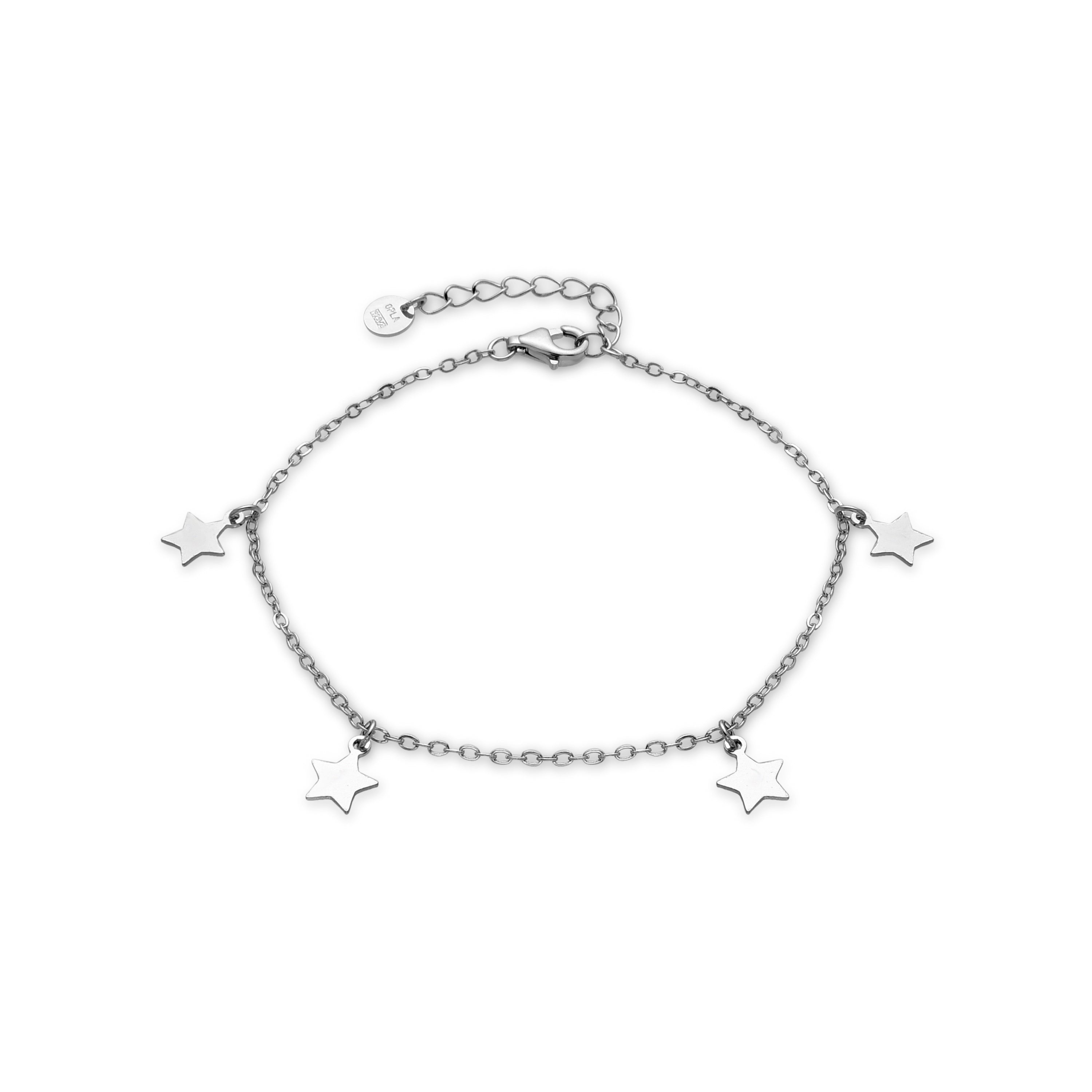 925 Sterling Silver Bracelet finished in rhodium - Luskai