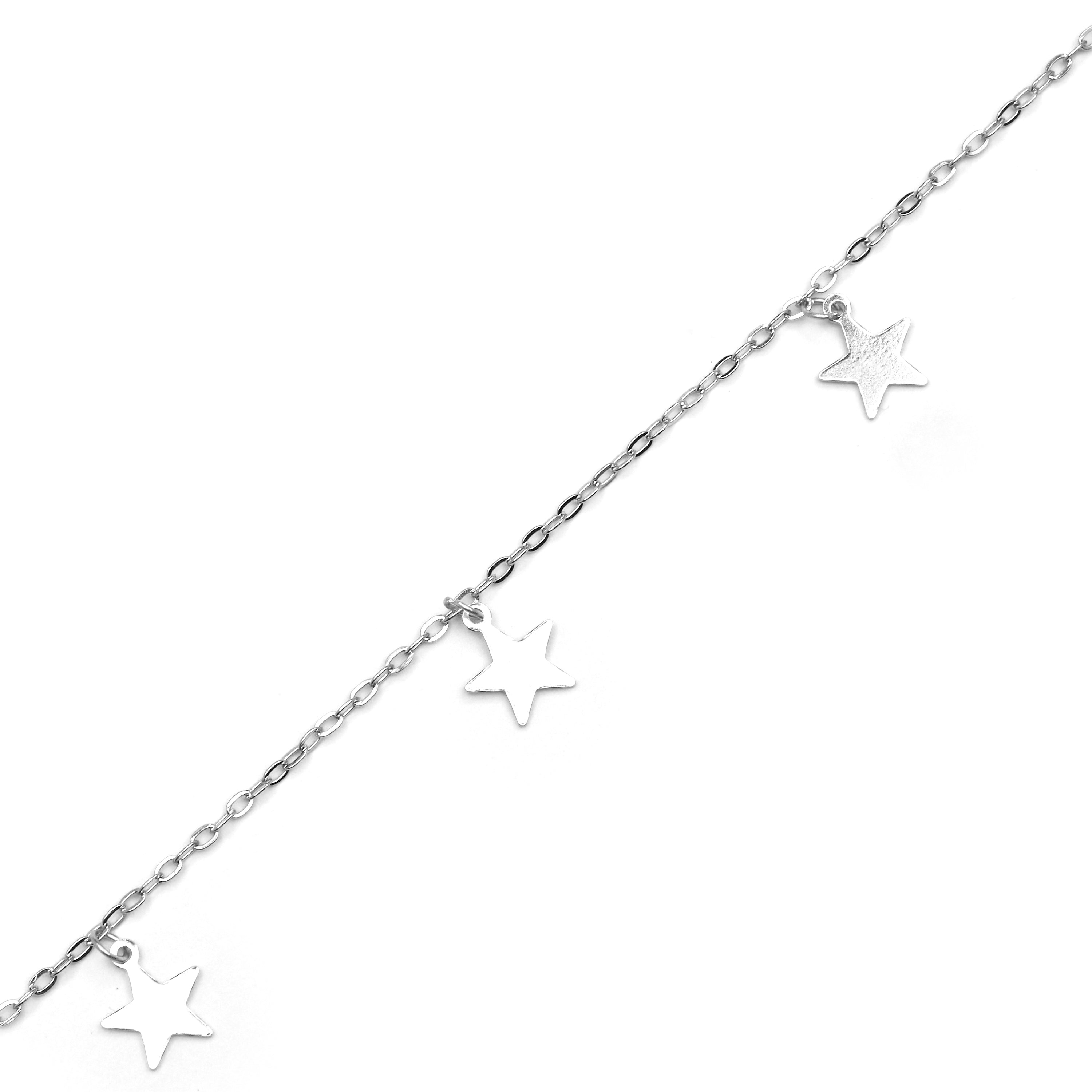 925 Sterling Silver Bracelet finished in rhodium - Luskai
