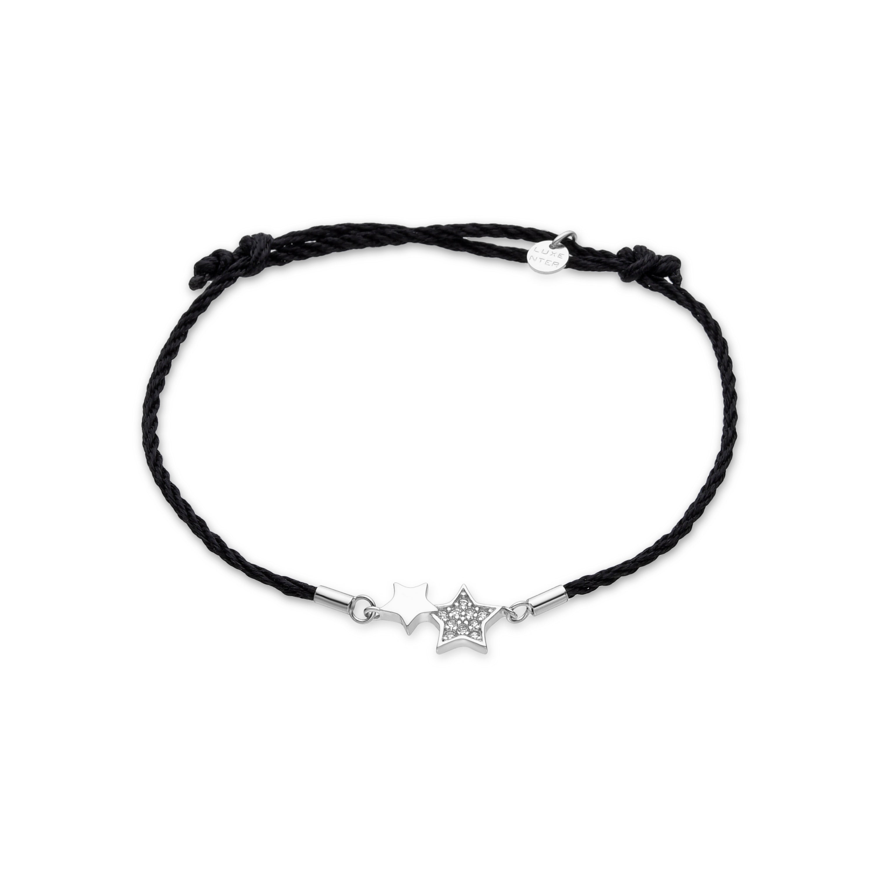 Bracciale in Argento Sterling 925 e Zirconia Brillante finito in rodio - Hudap