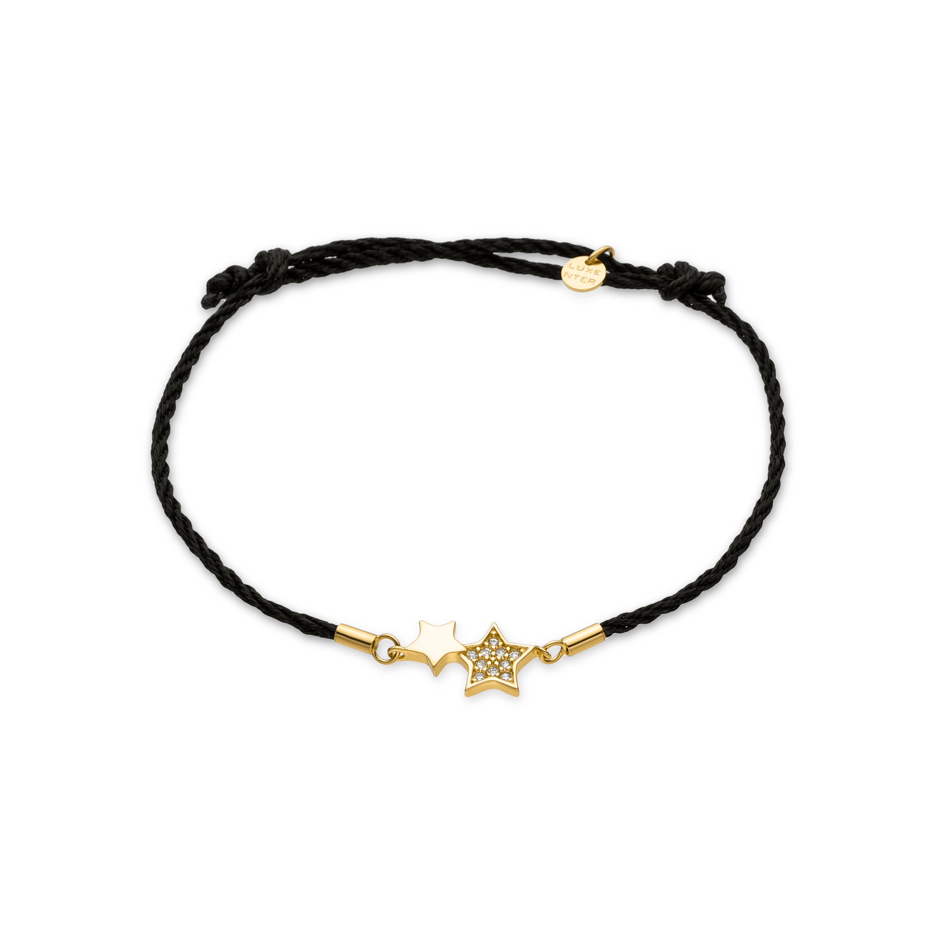 Bracciale in Argento Sterling 925 e Zirconia Brillante finito in oro giallo 18K - Hudap