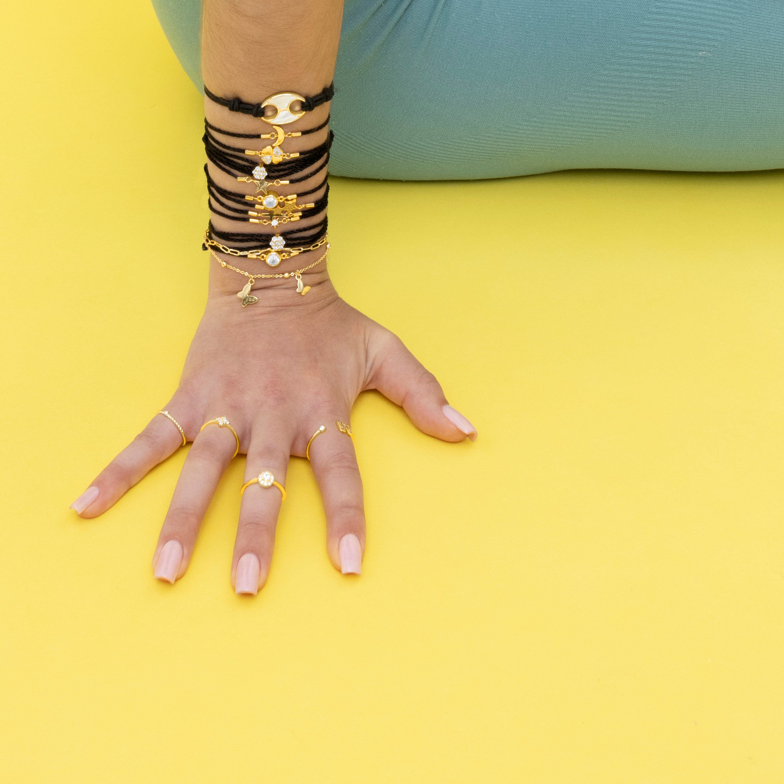 925 Sterling Silver Bracelet finished in 18K yellow gold - Matuk