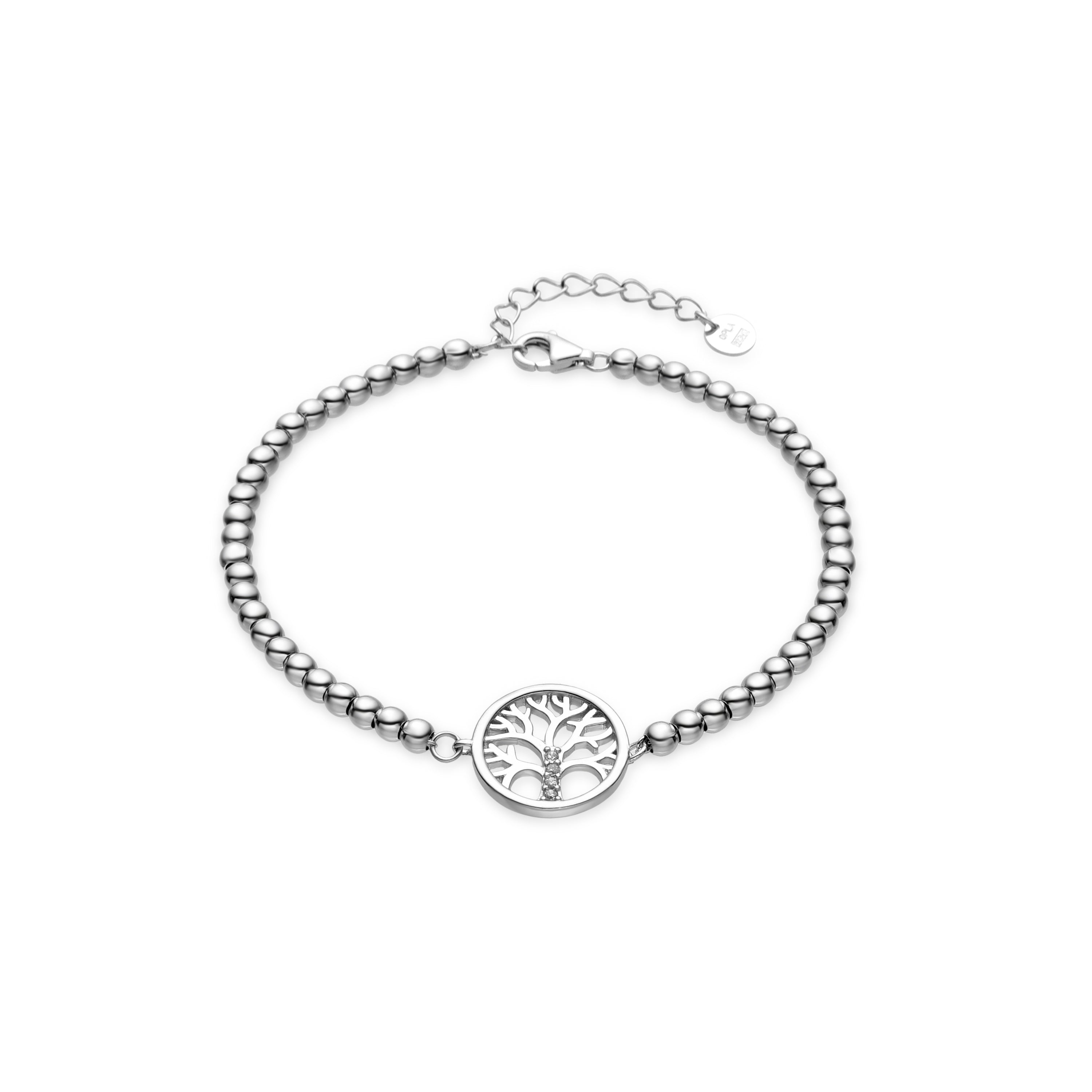 Bracciale in Argento Sterling 925 e Zirconia Cubica finito in rodio - Zaygen