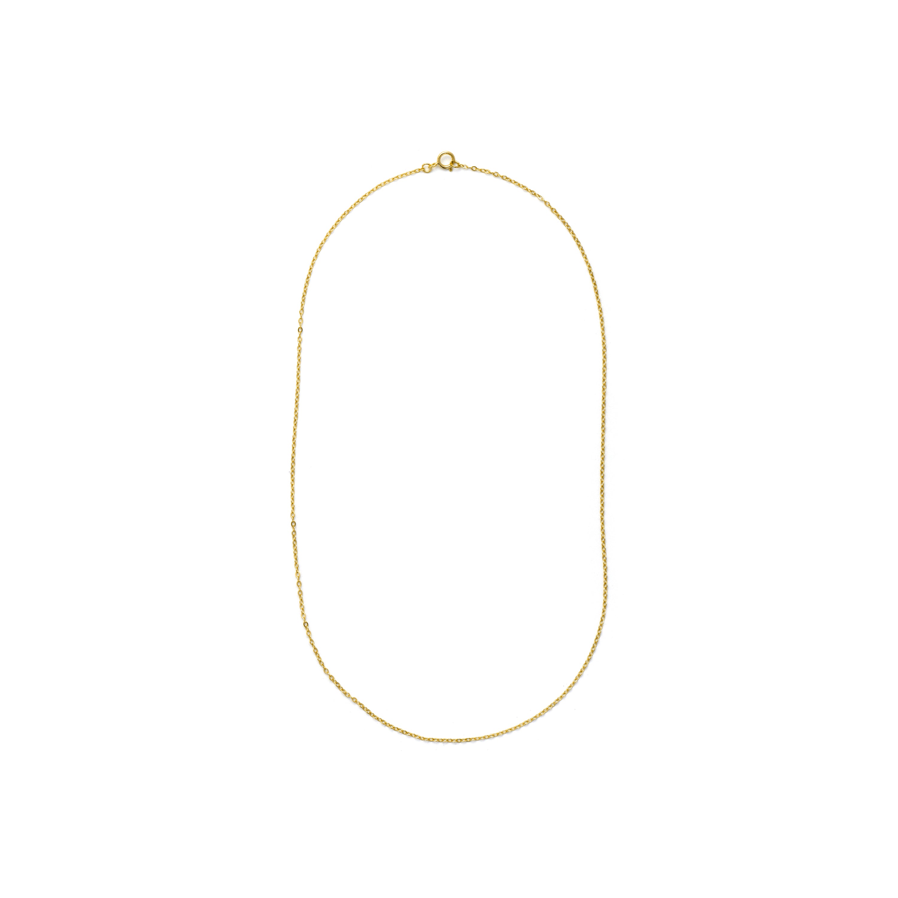 Chaîne forçée de 40cm en argent sterling 925 finition or jaune 18k - Luxenter