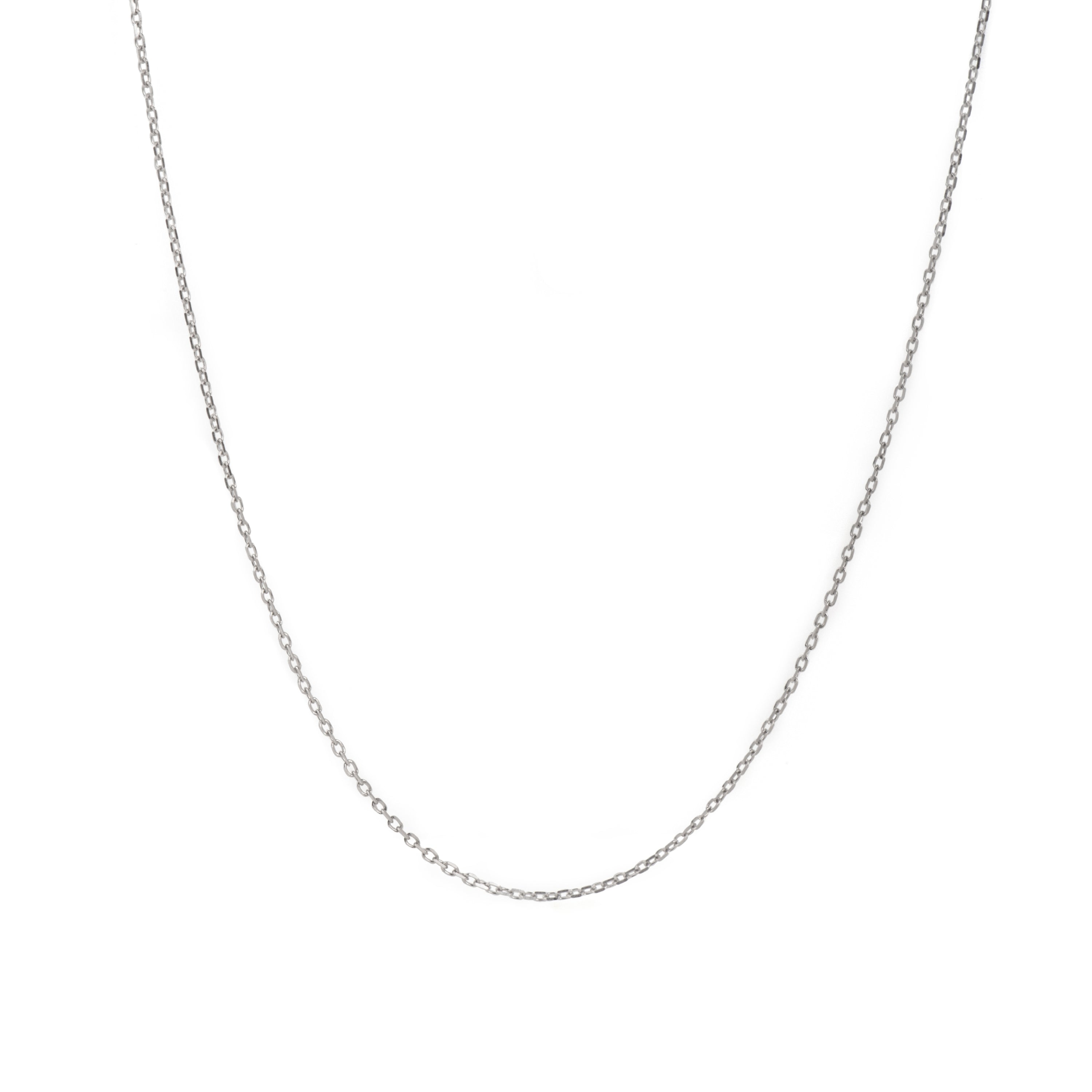 Halskette 45cm mit Rhodium-Finish - Abki