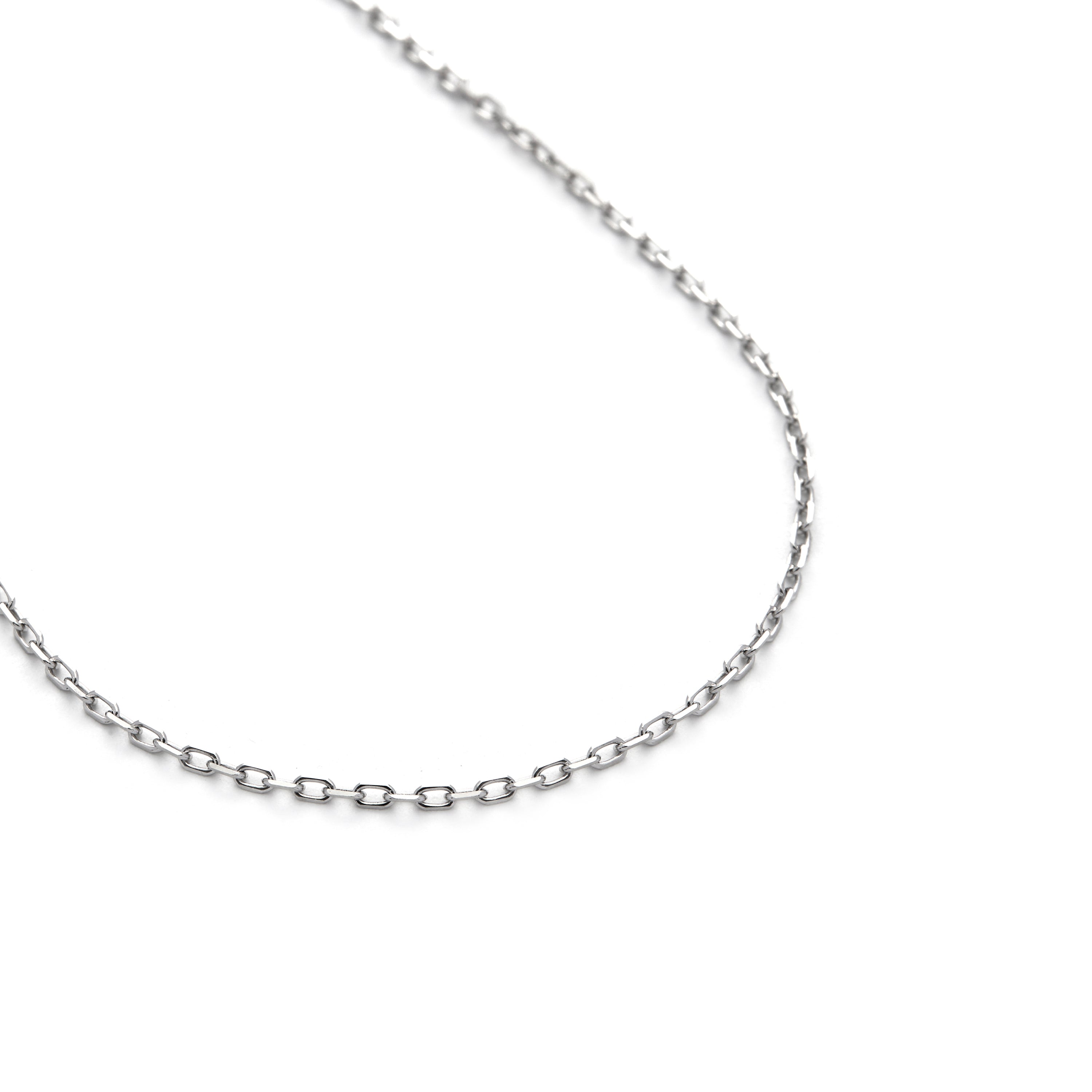 45cm collar finished in rhodium - Abki