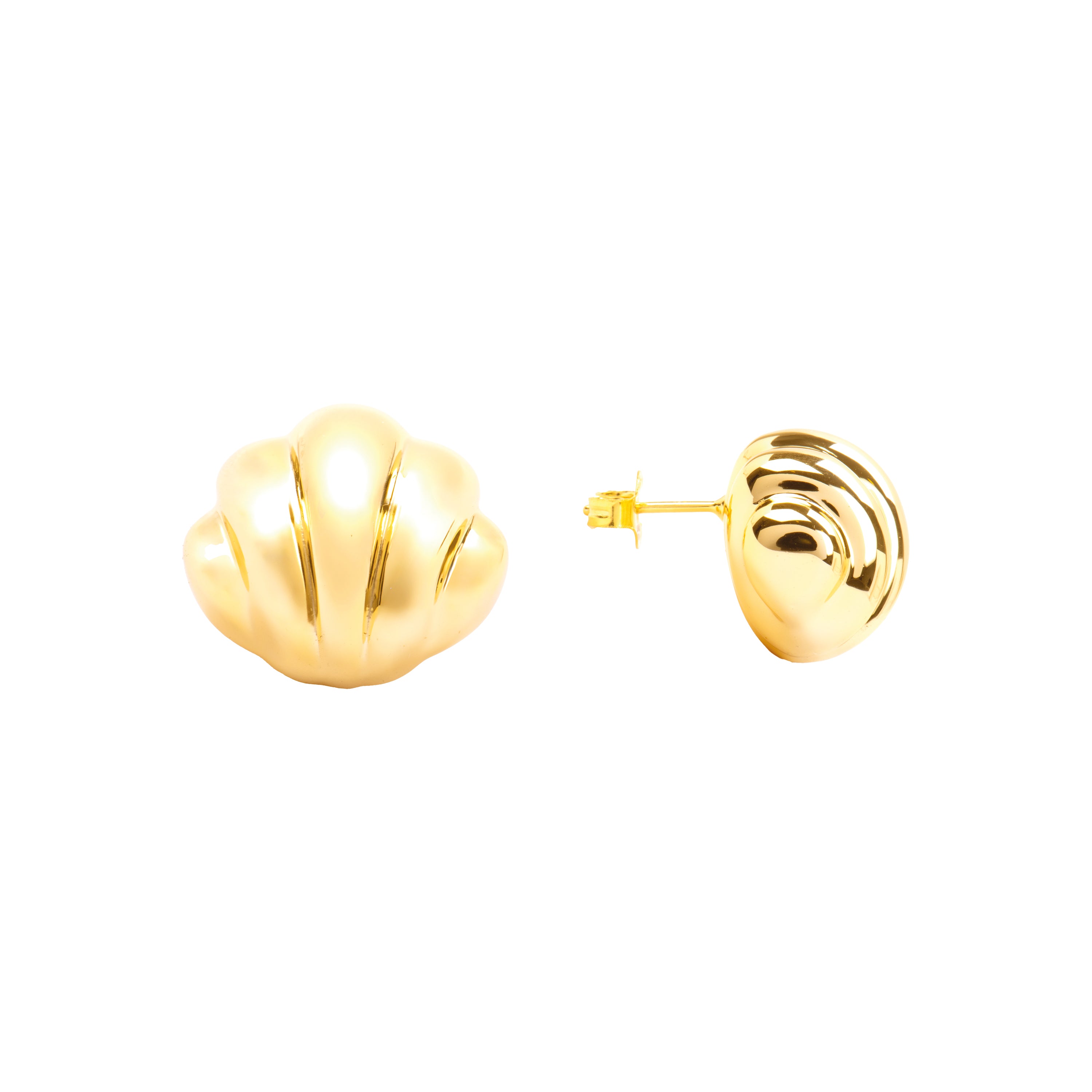 Pendientes de Plata de Ley 925 acabado oro amarillo de 18k - Myce