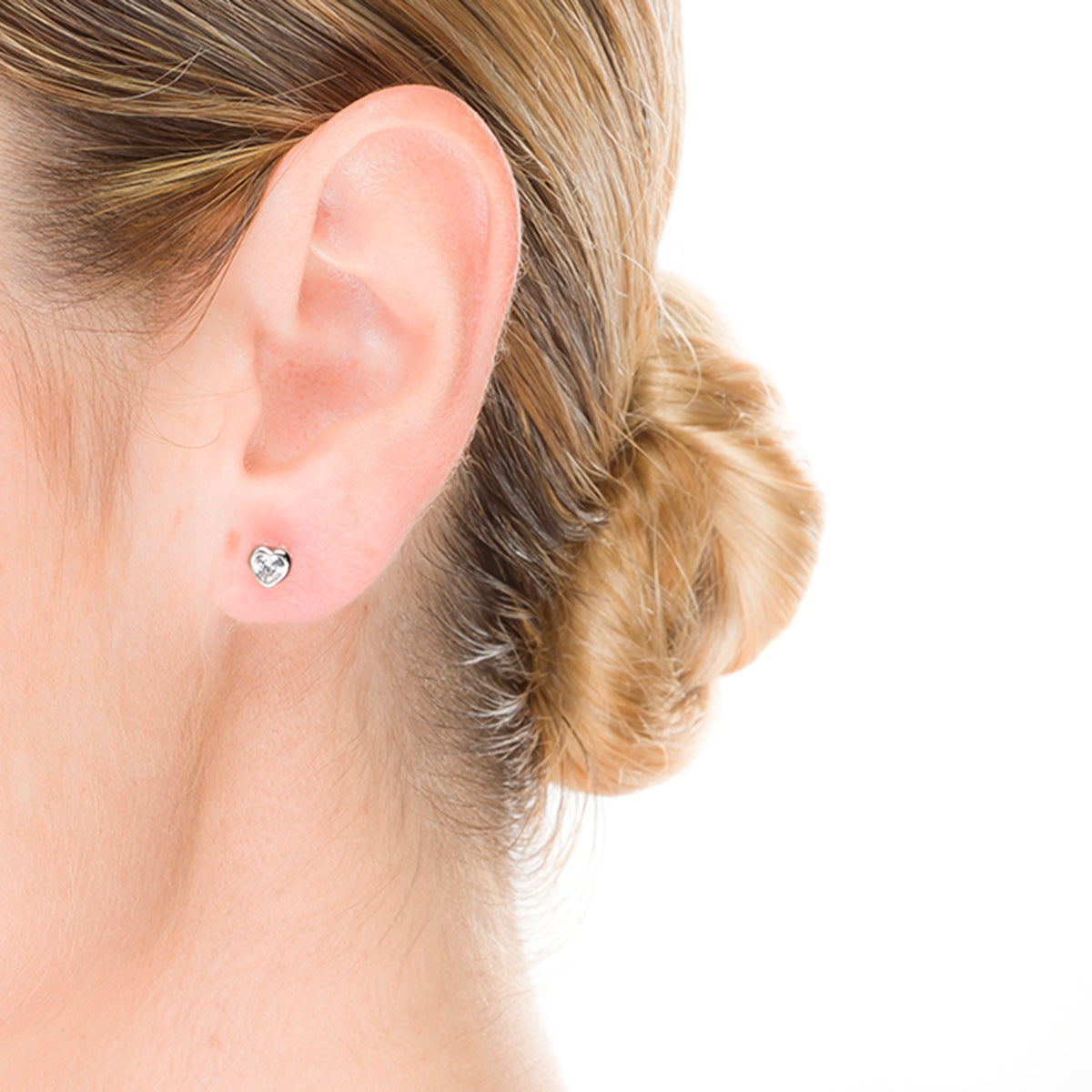 Pendientes de Plata de Ley 925 con Circonita Brillante acabados en rodio - Goth