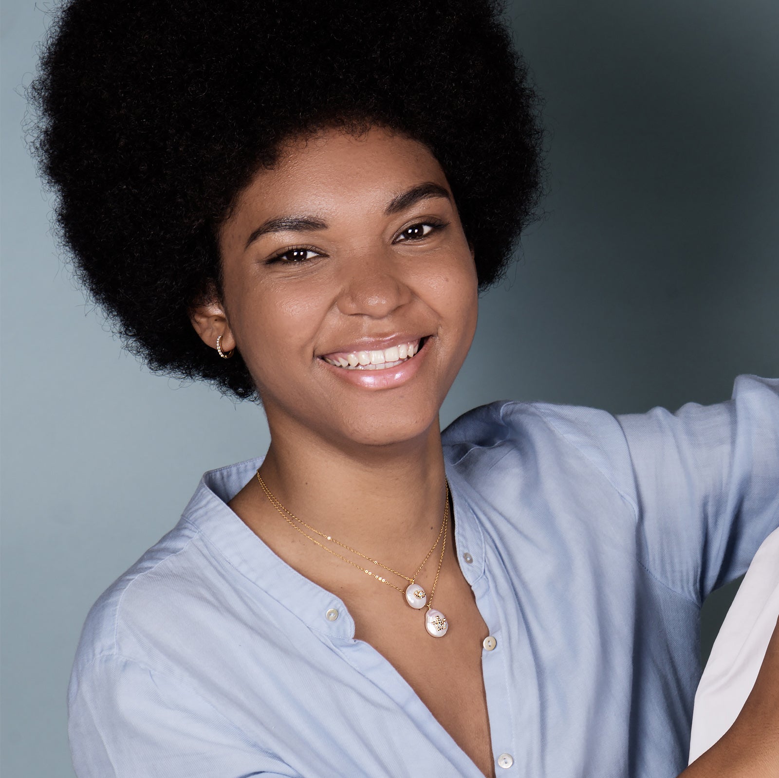 Boucles d'oreilles en argent sterling 925 avec zircon brillant finition or jaune 18K - Valarys