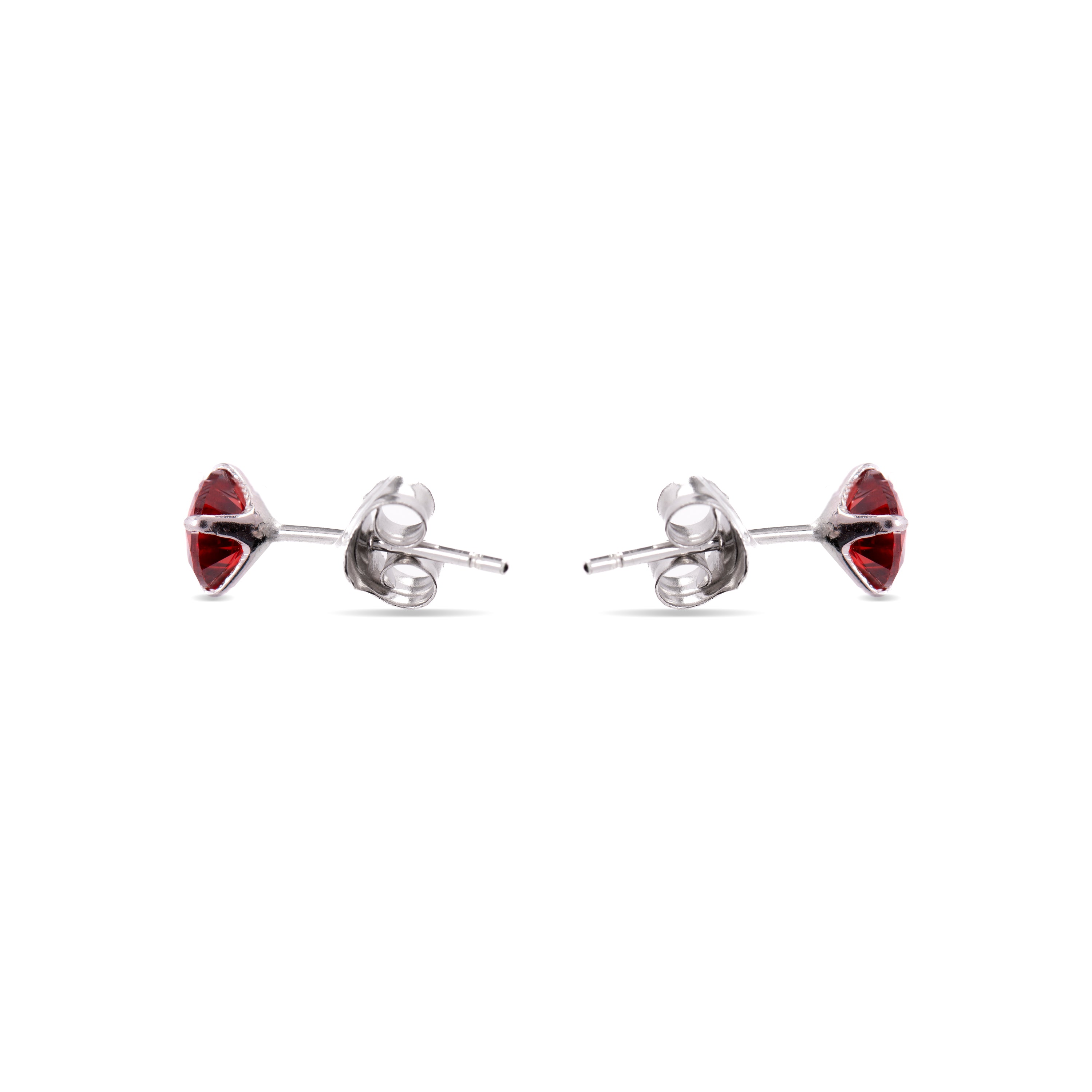 Boucles d'oreilles en argent sterling 925 avec quartz hydrothermal orange finition rhodiée - Yedia